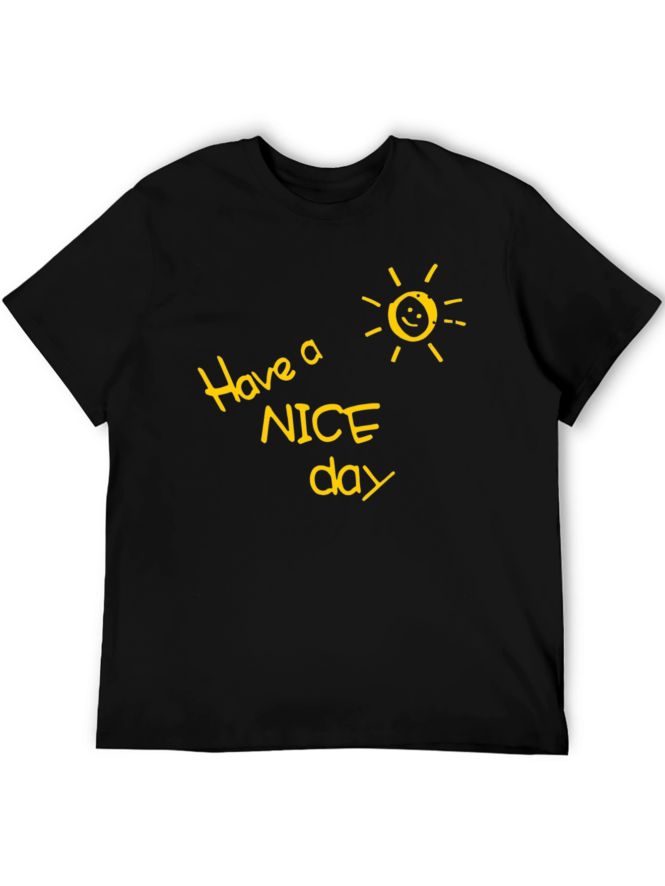 Have a Nice Day Graphic Tee - Black