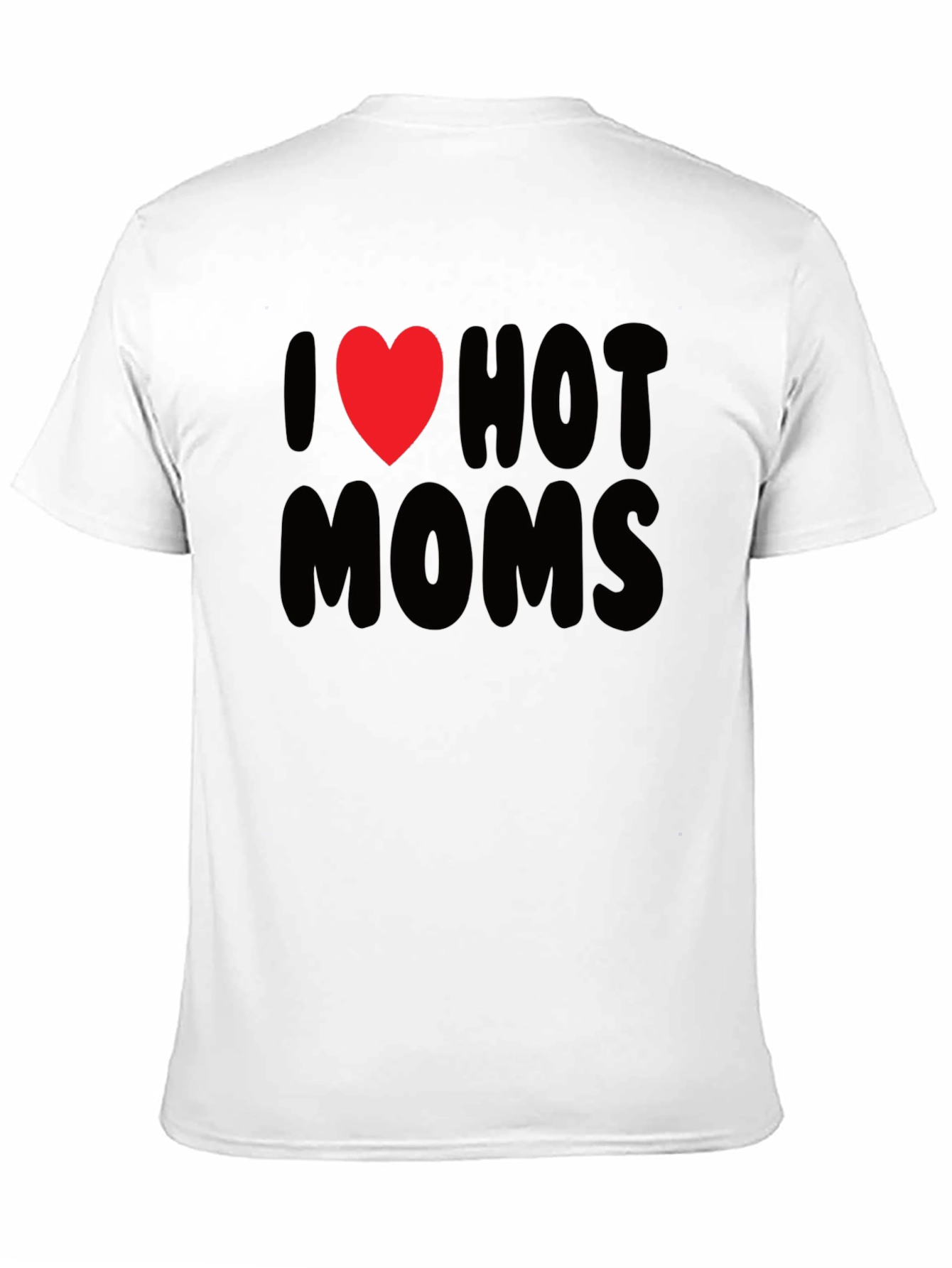 I Heart Hot Moms Graphic Tee - Black T-Shirt
