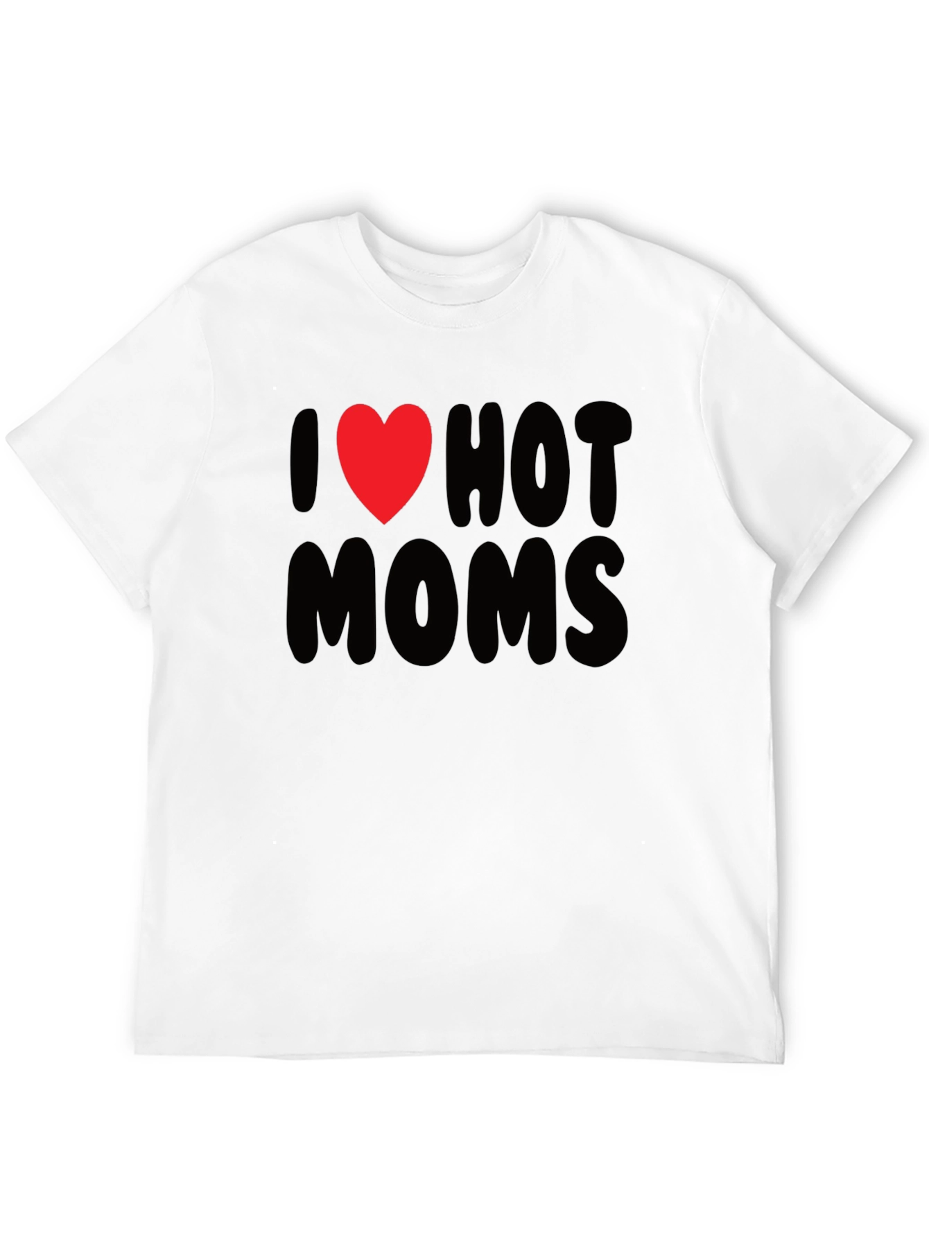 I Heart Hot Moms Graphic Tee - Black T-Shirt