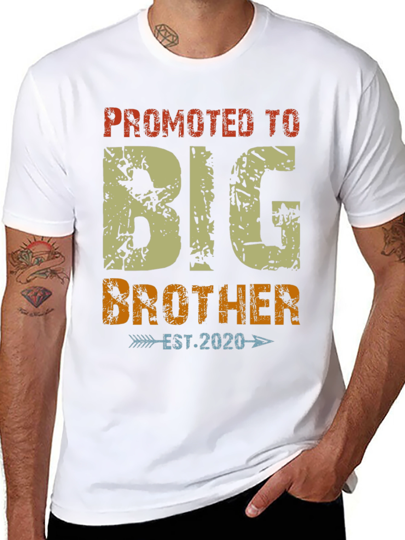 Promoted to Big Brother Est. 2020 T-Shirt