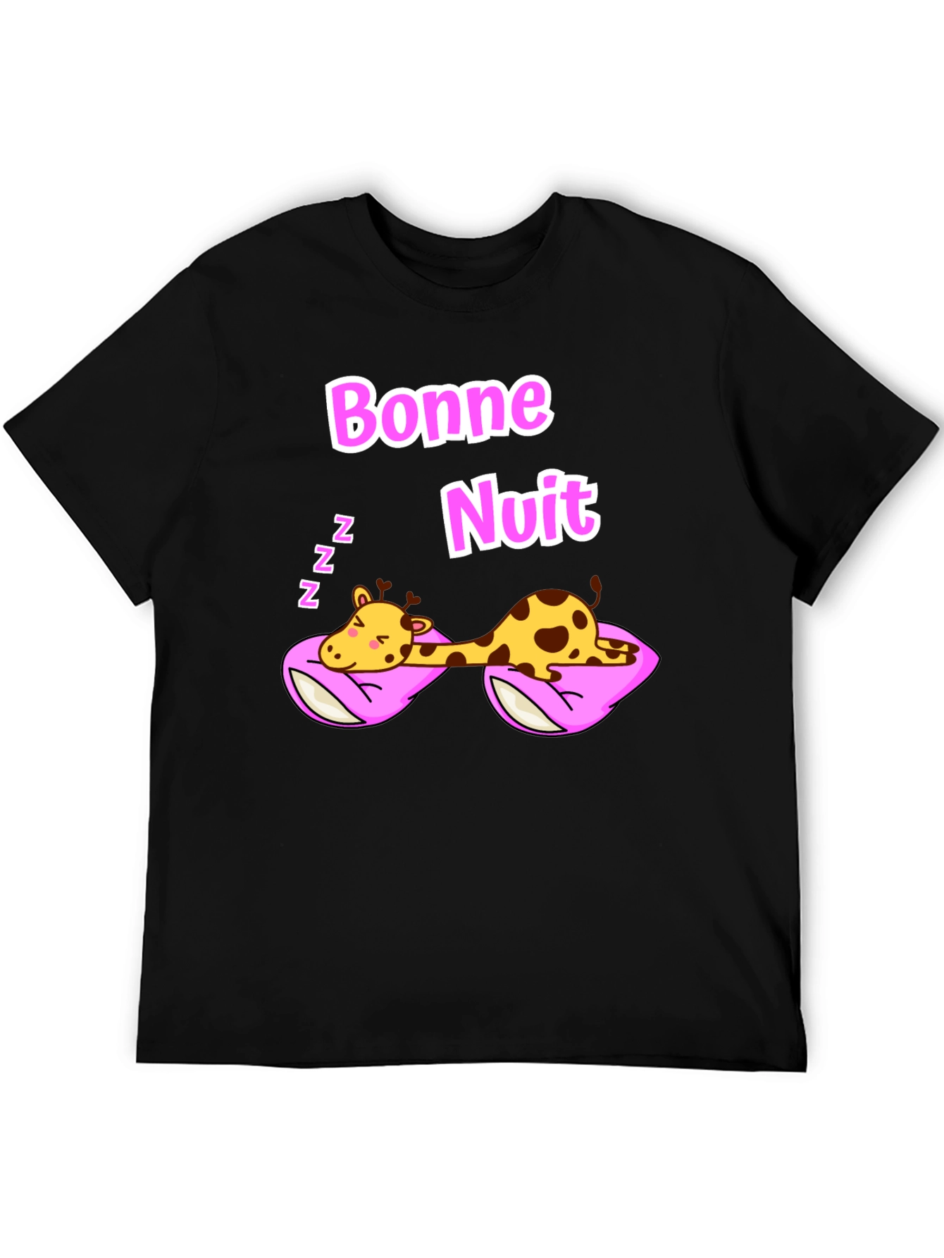 Bonne Nuit Sleeping Giraffe T-Shirt