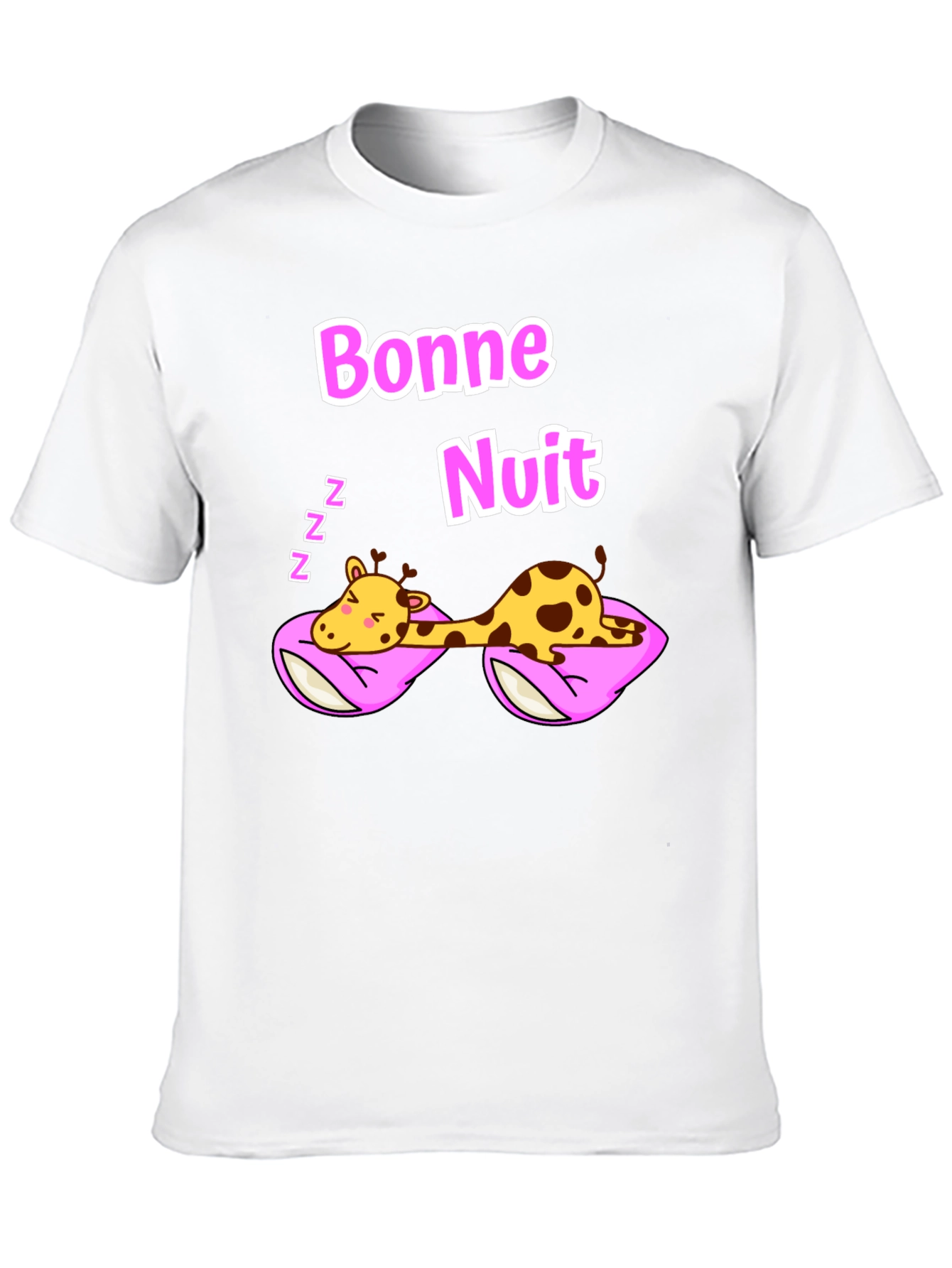 Bonne Nuit Sleeping Giraffe T-Shirt