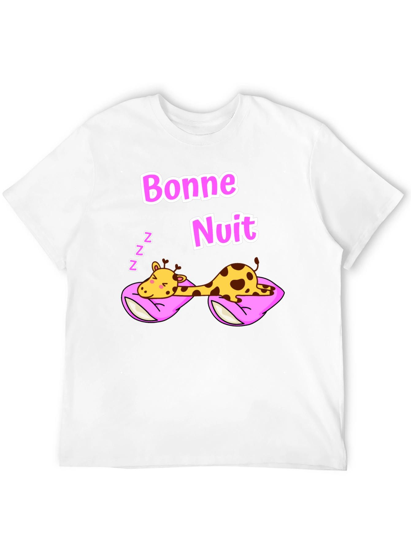 Bonne Nuit Sleeping Giraffe T-Shirt
