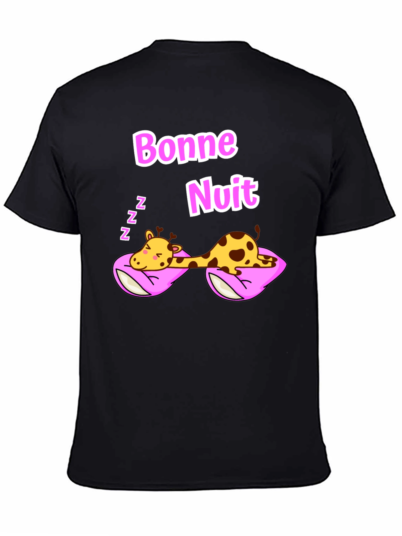 Bonne Nuit Sleeping Giraffe T-Shirt