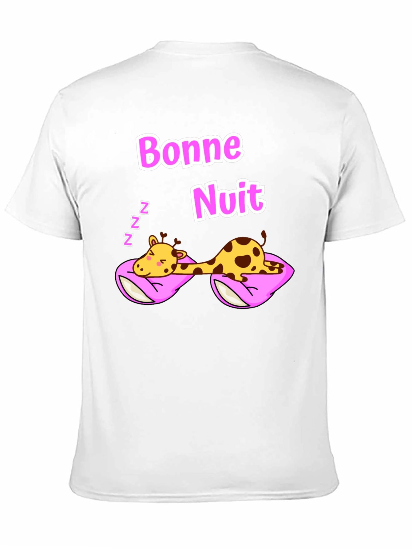 Bonne Nuit Sleeping Giraffe T-Shirt