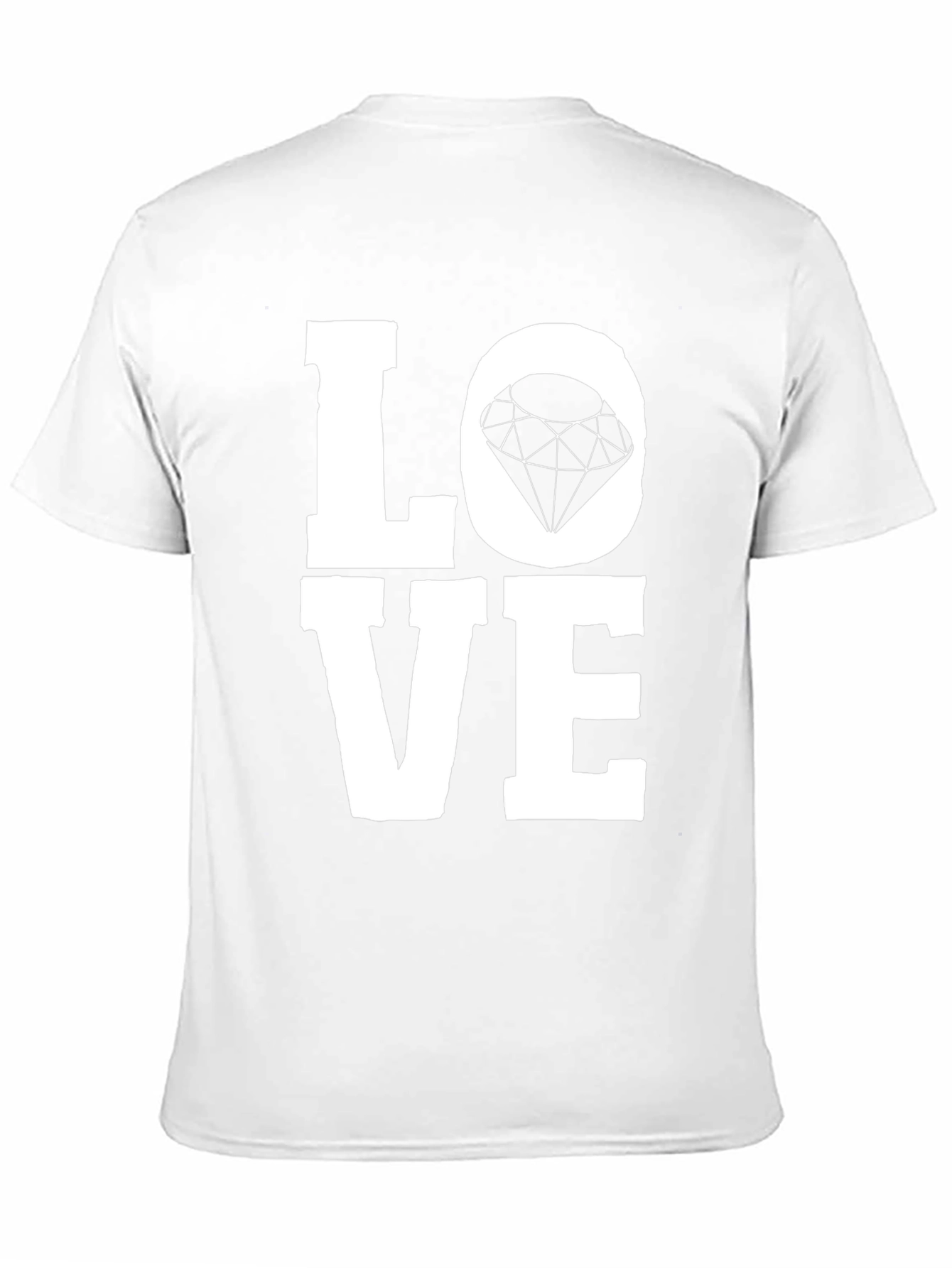 Love Diamond Graphic Tee - Unisex Black T-Shirt
