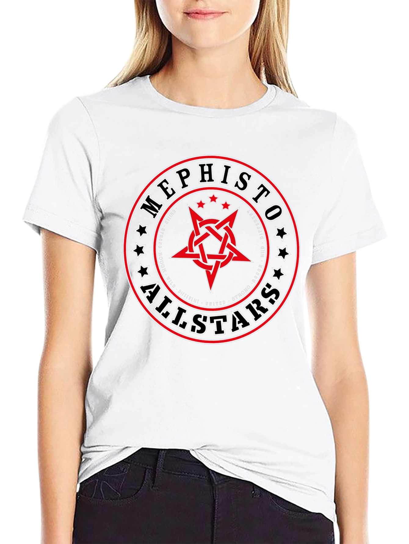 Mephisto Allstars Graphic Print Black T-Shirt