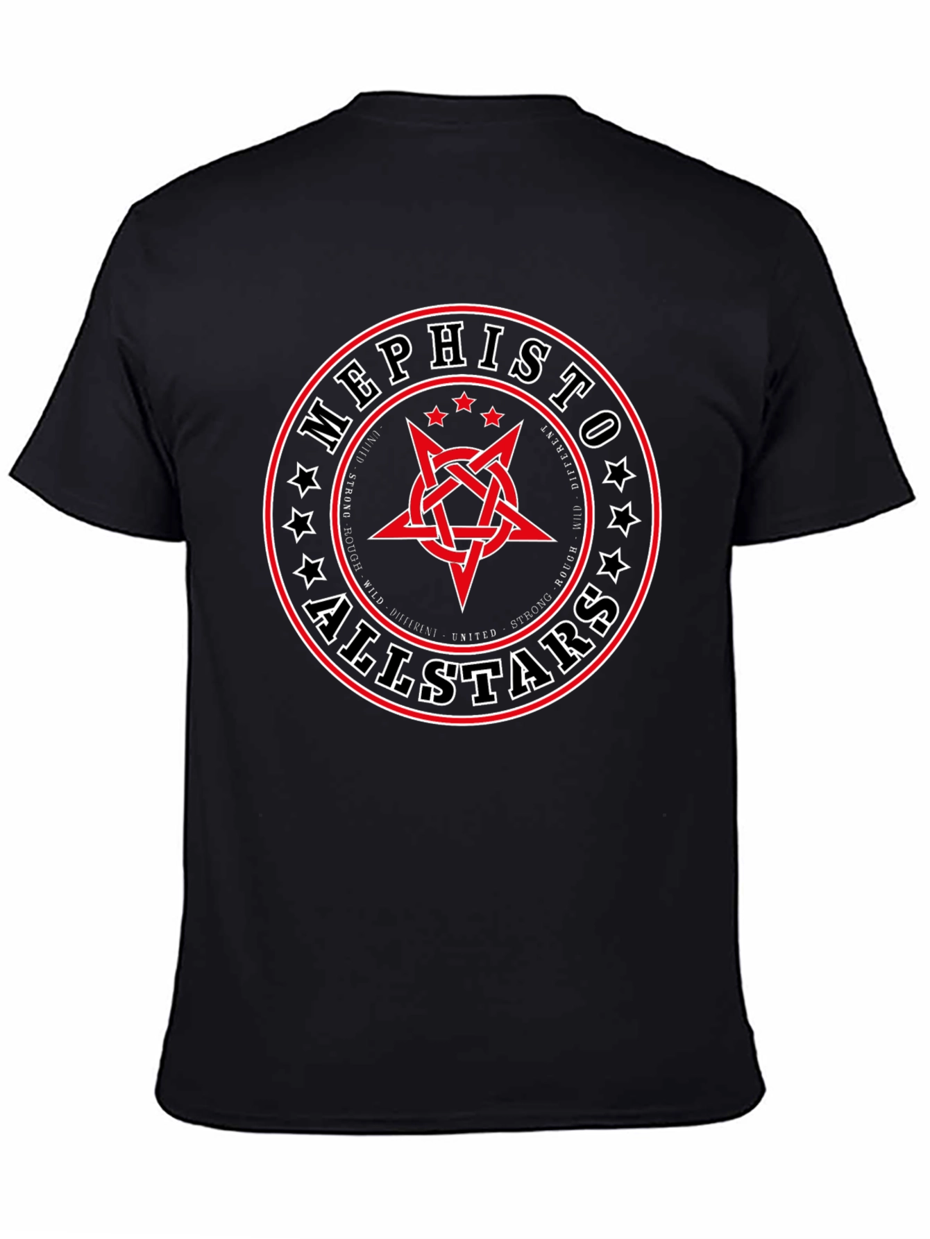 Mephisto Allstars Graphic Print Black T-Shirt