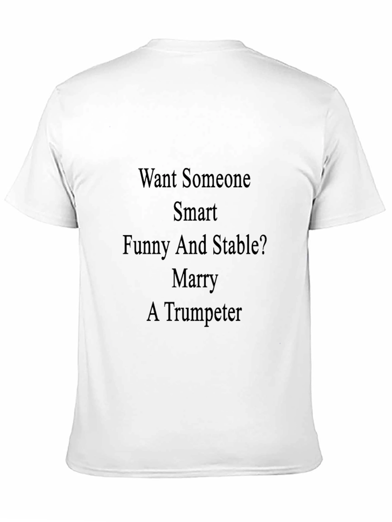 Marry a Trumpeter Black Graphic T-Shirt