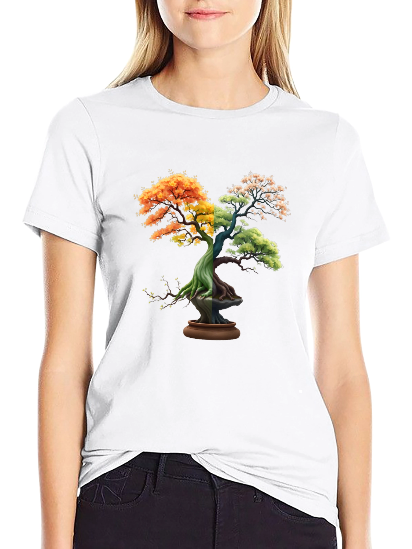 Four Seasons Bonsai Tree Graphic Tee