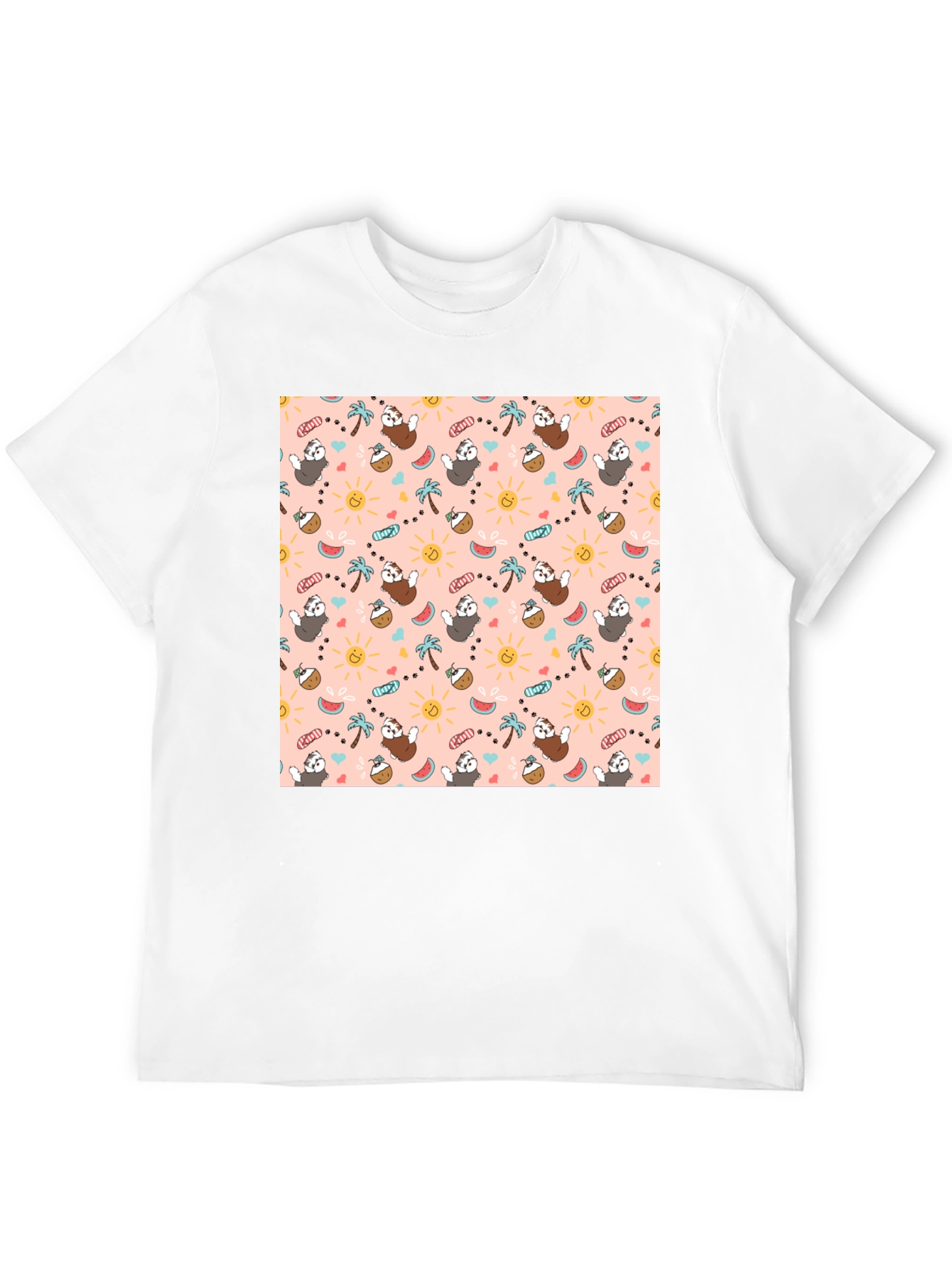 Tropical Sloth T-Shirt - Cute Summer Print