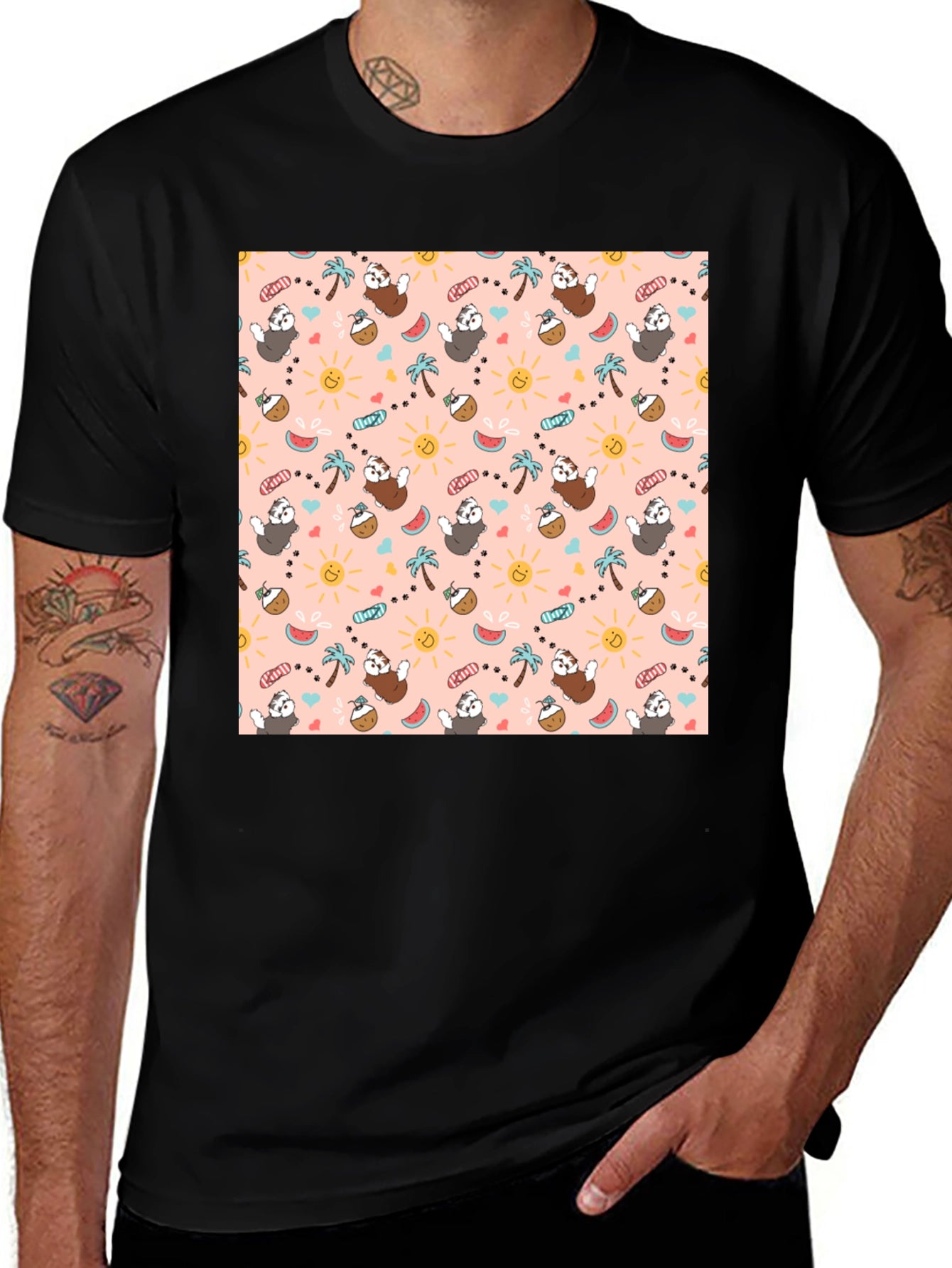 Tropical Sloth T-Shirt - Cute Summer Print