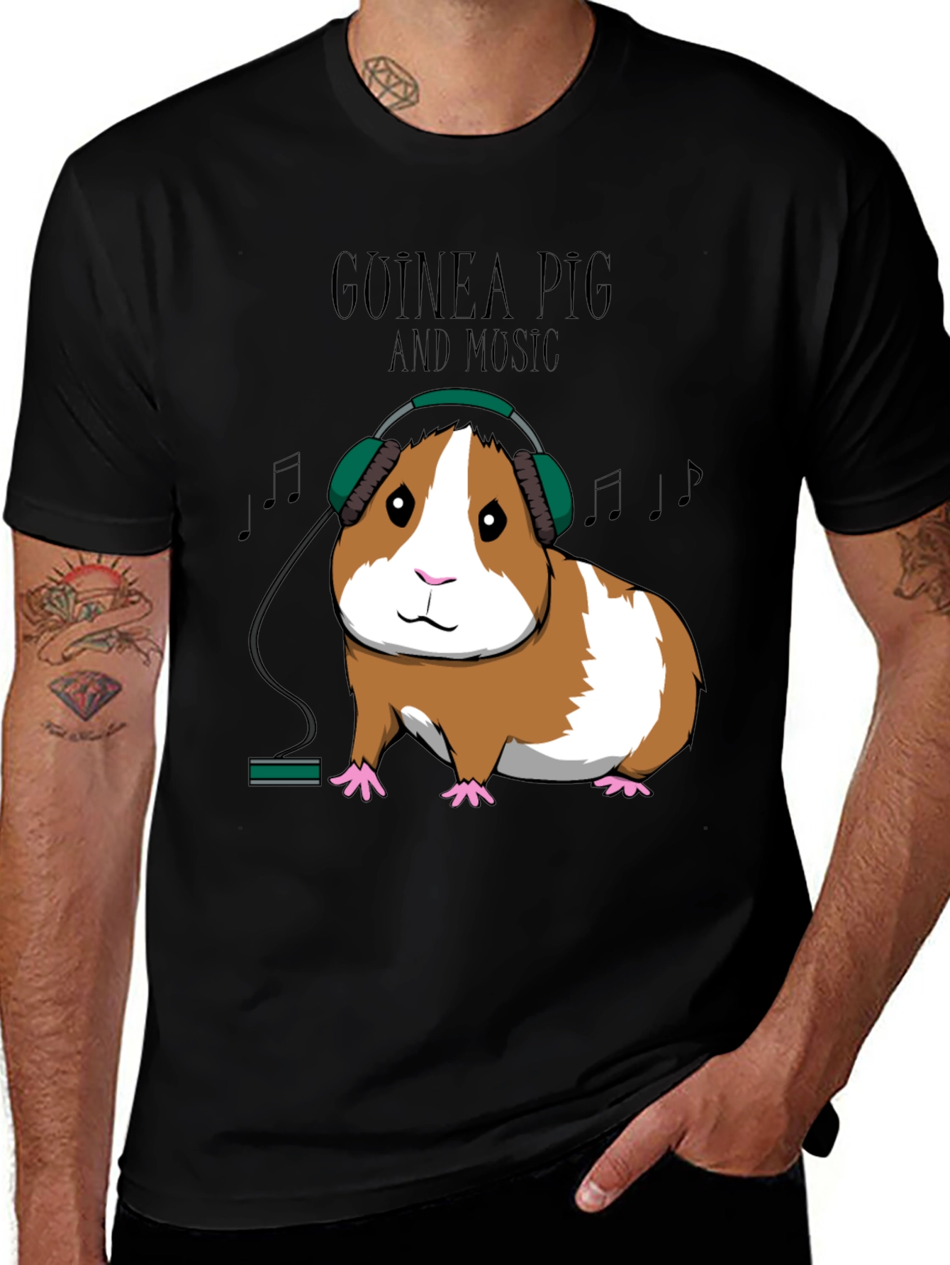 Guinea Pig Music Lover T-Shirt