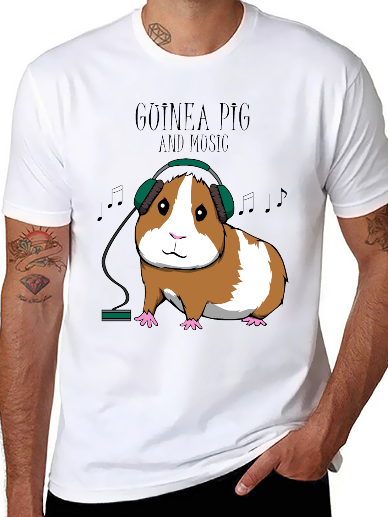 Guinea Pig Music Lover T-Shirt