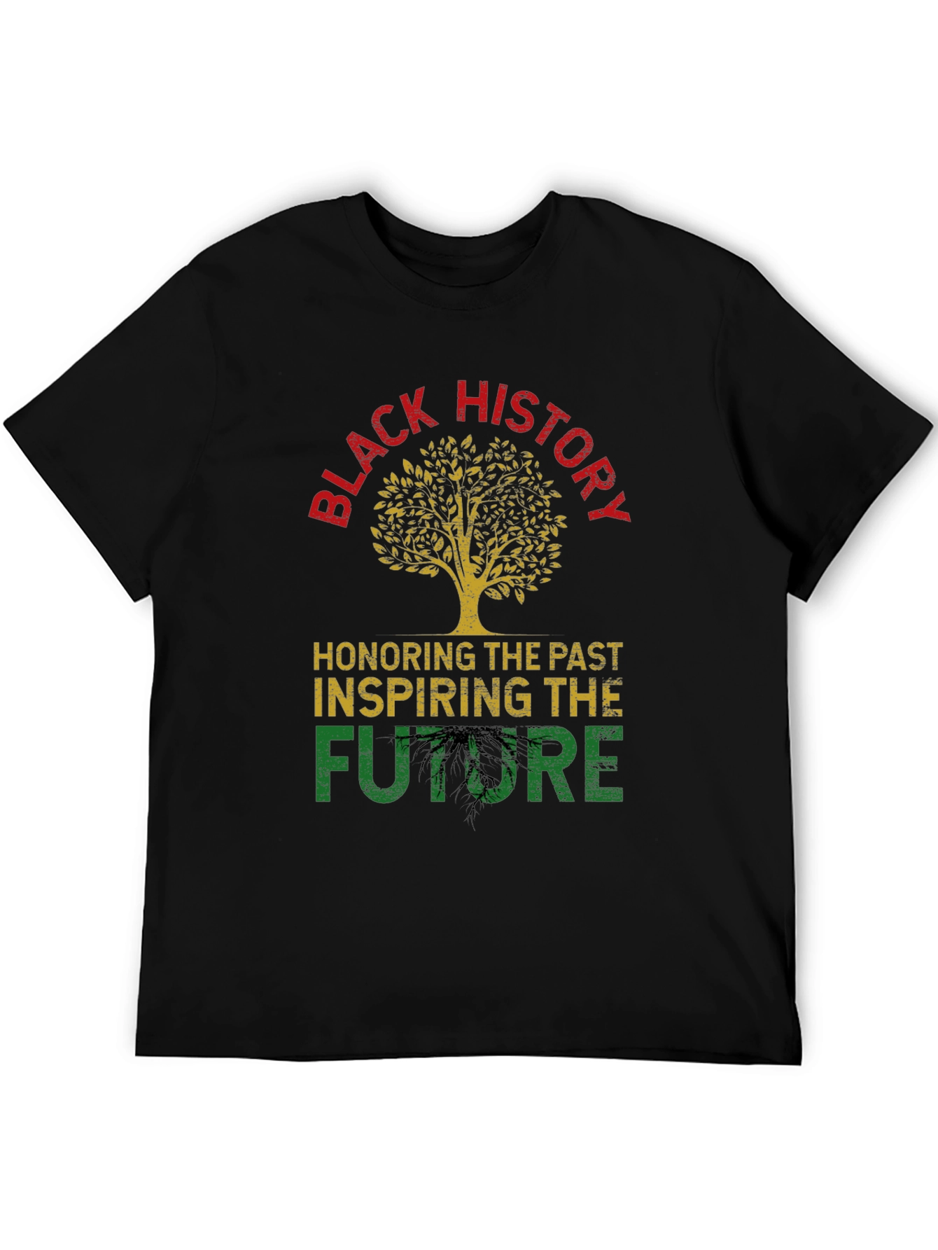 Black History Tree Graphic T-Shirt