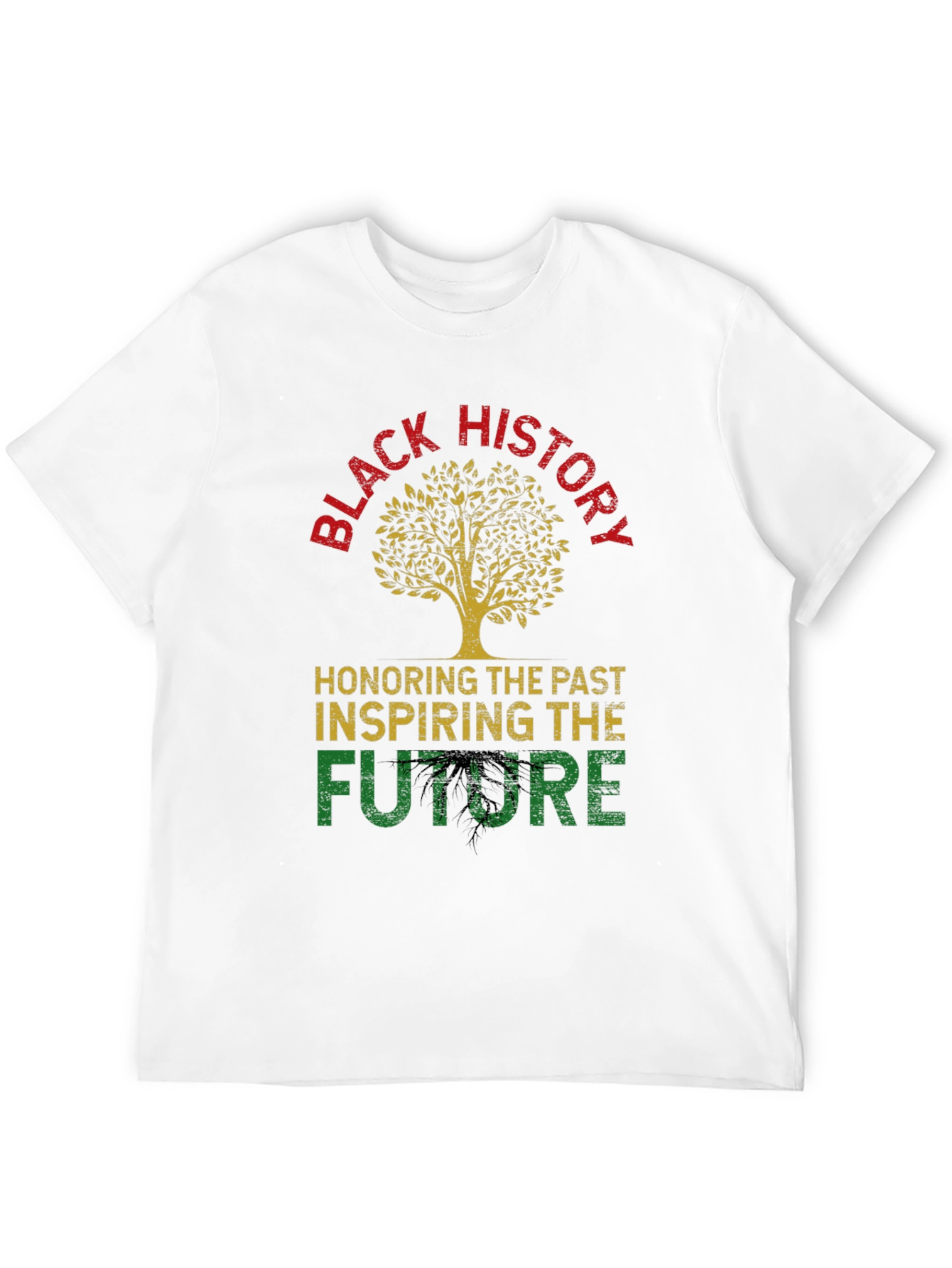Black History Tree Graphic T-Shirt
