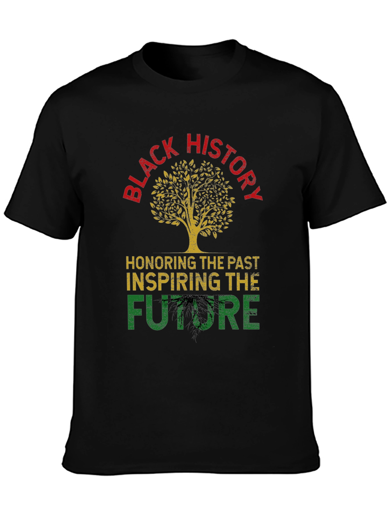 Black History Tree Graphic T-Shirt