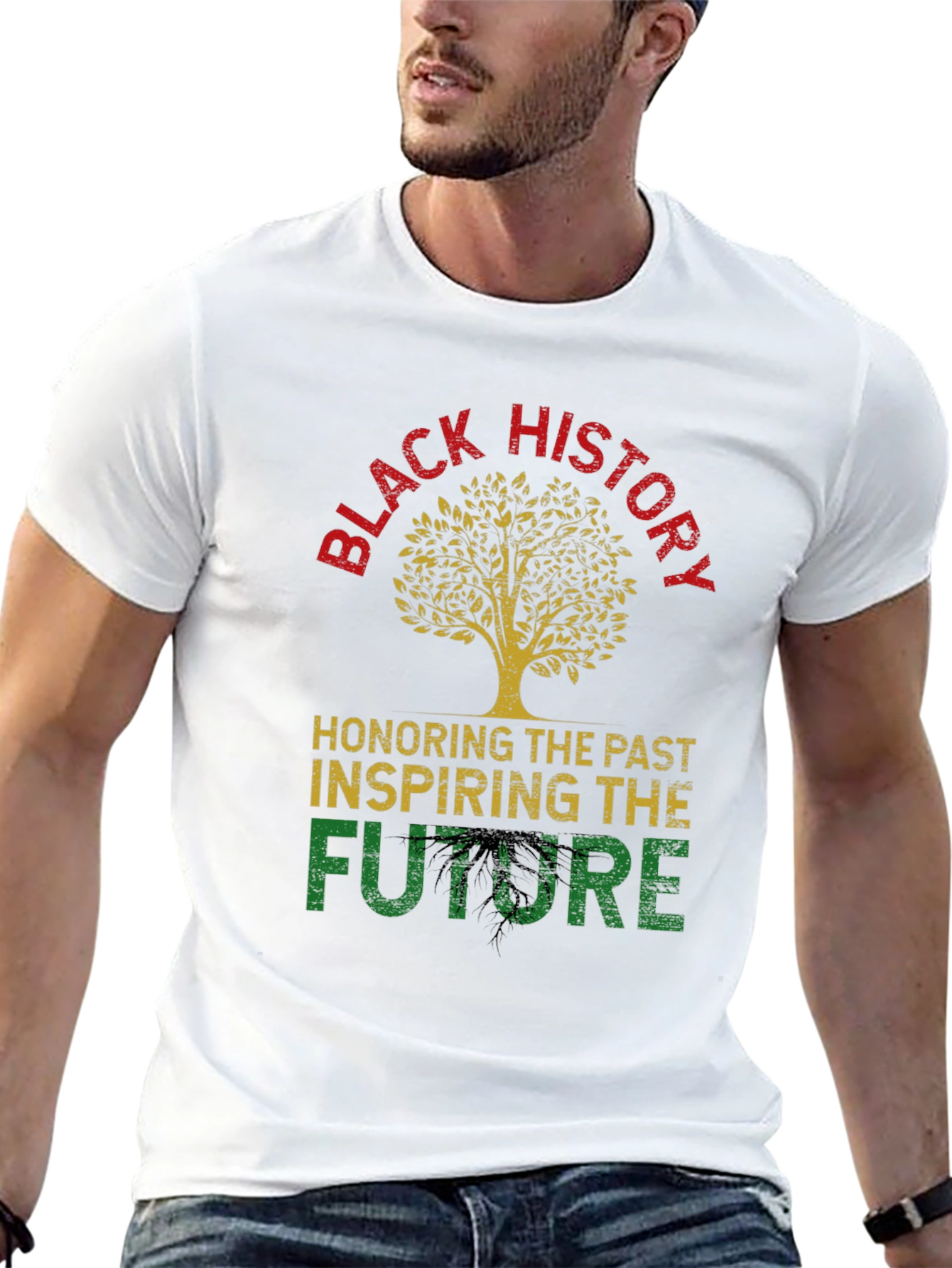 Black History Tree Graphic T-Shirt