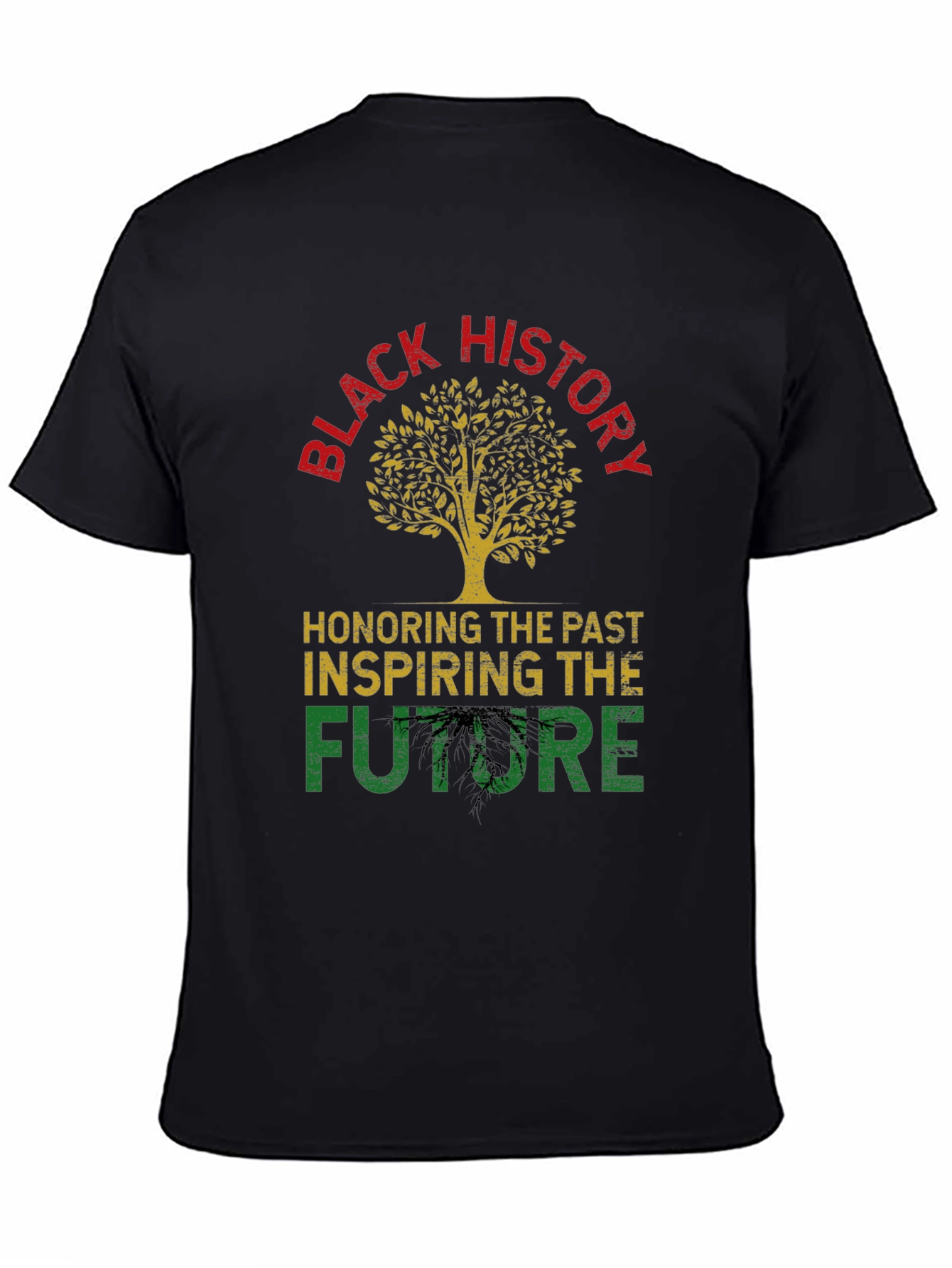 Black History Tree Graphic T-Shirt