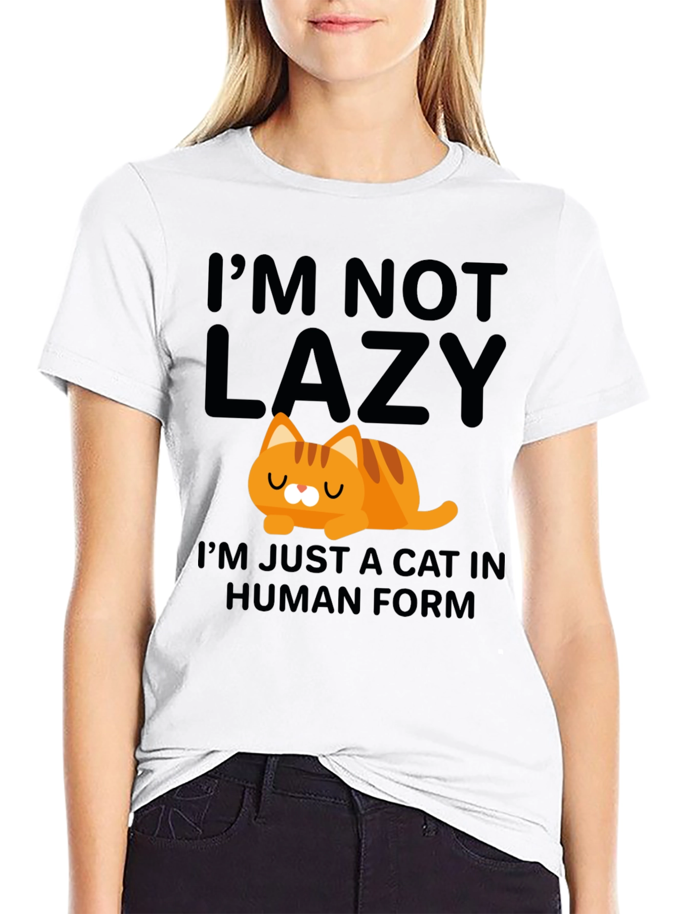 Lazy Cat in Human Form T-Shirt
