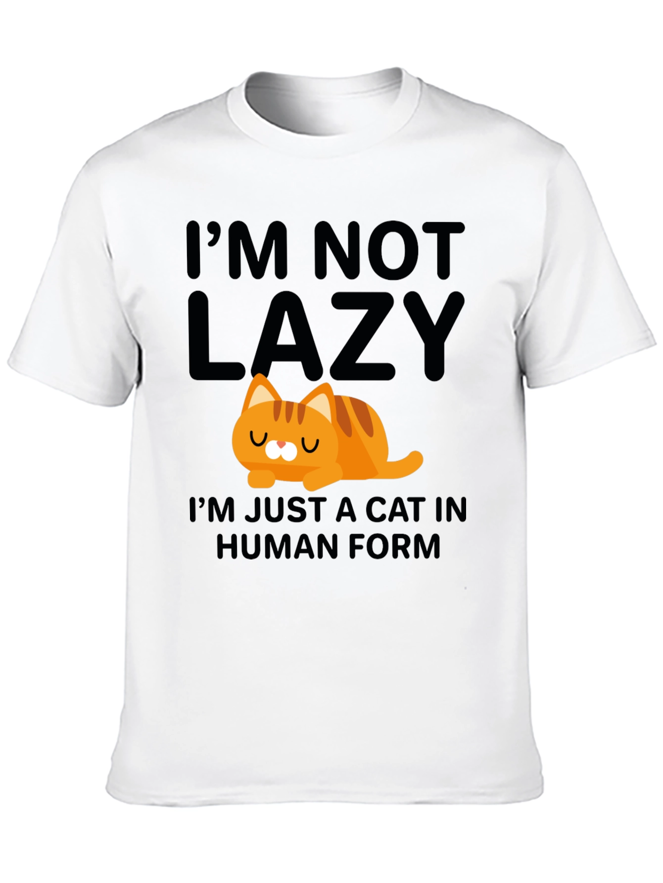 Lazy Cat in Human Form T-Shirt