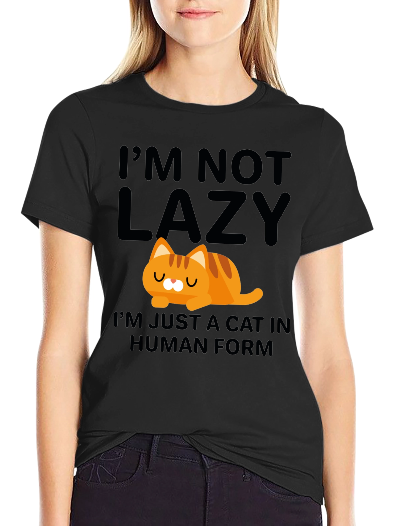 Lazy Cat in Human Form T-Shirt