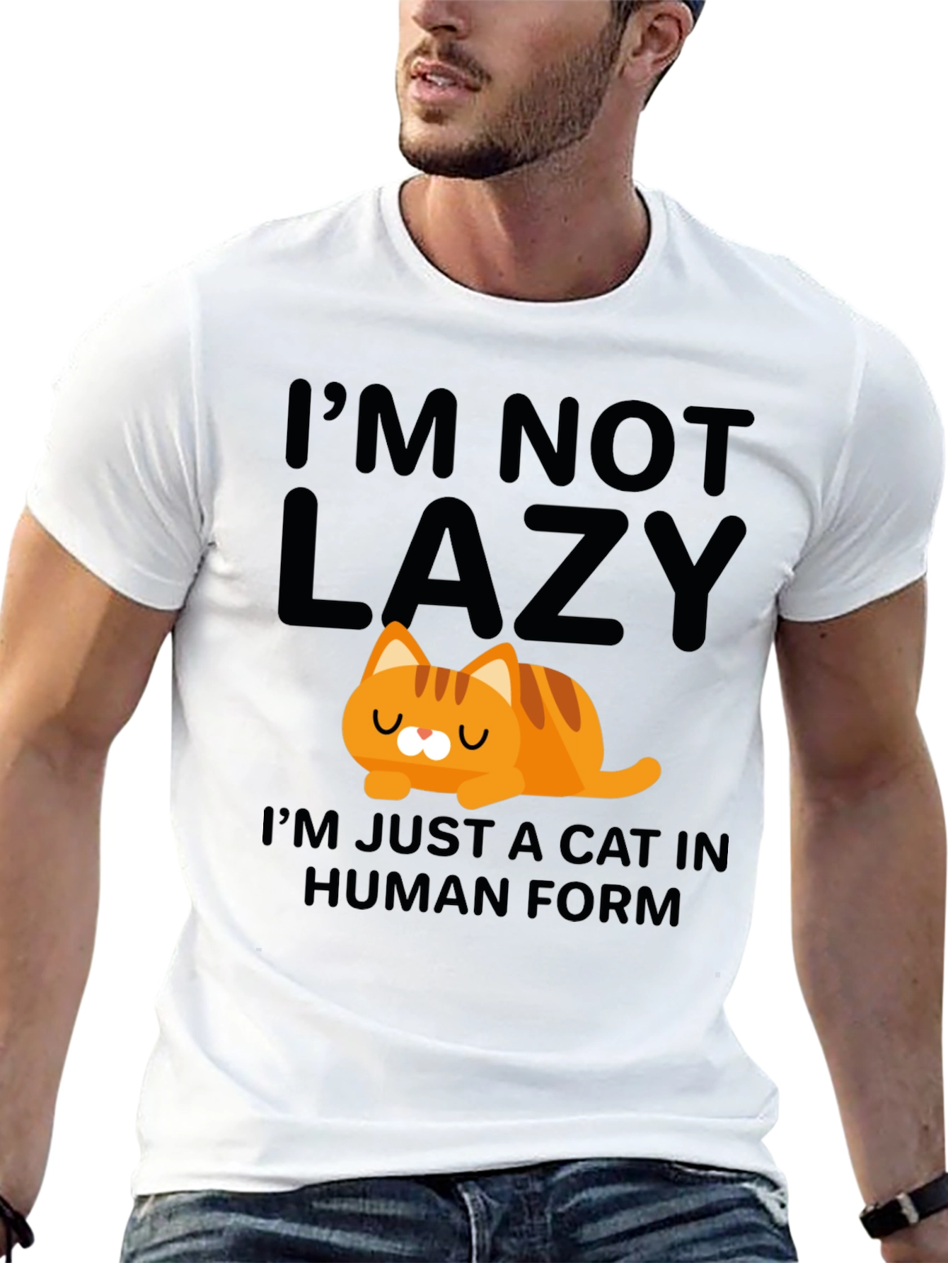 Lazy Cat in Human Form T-Shirt