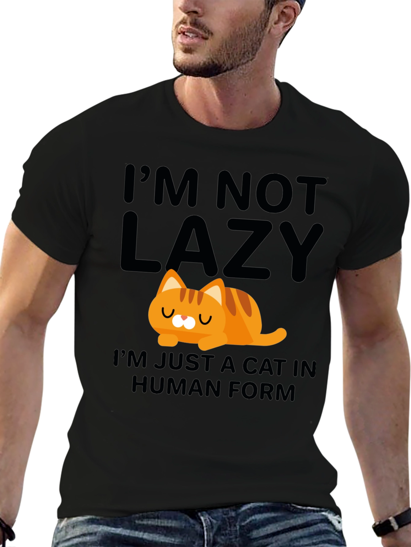 Lazy Cat in Human Form T-Shirt