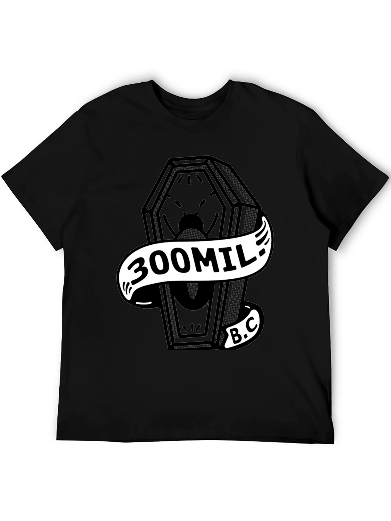 300Mil B.C. Coffin Graphic Black Tee