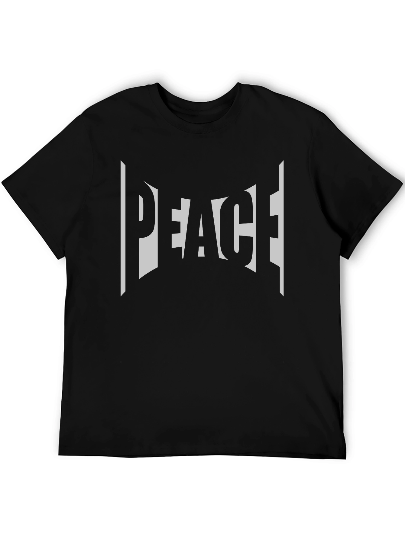 Peace Graphic Black T-Shirt