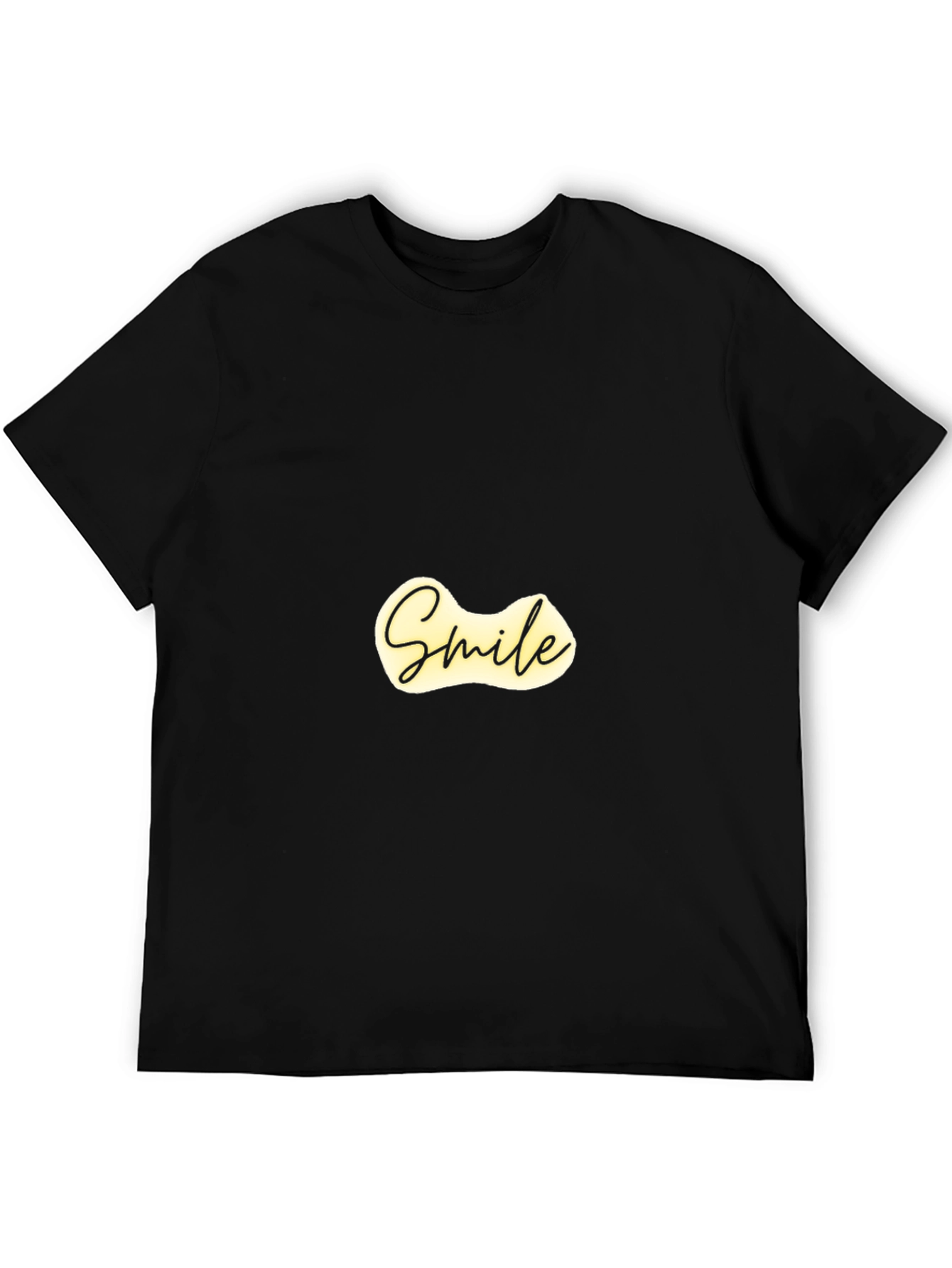 Smile Graphic Print Tee - Black