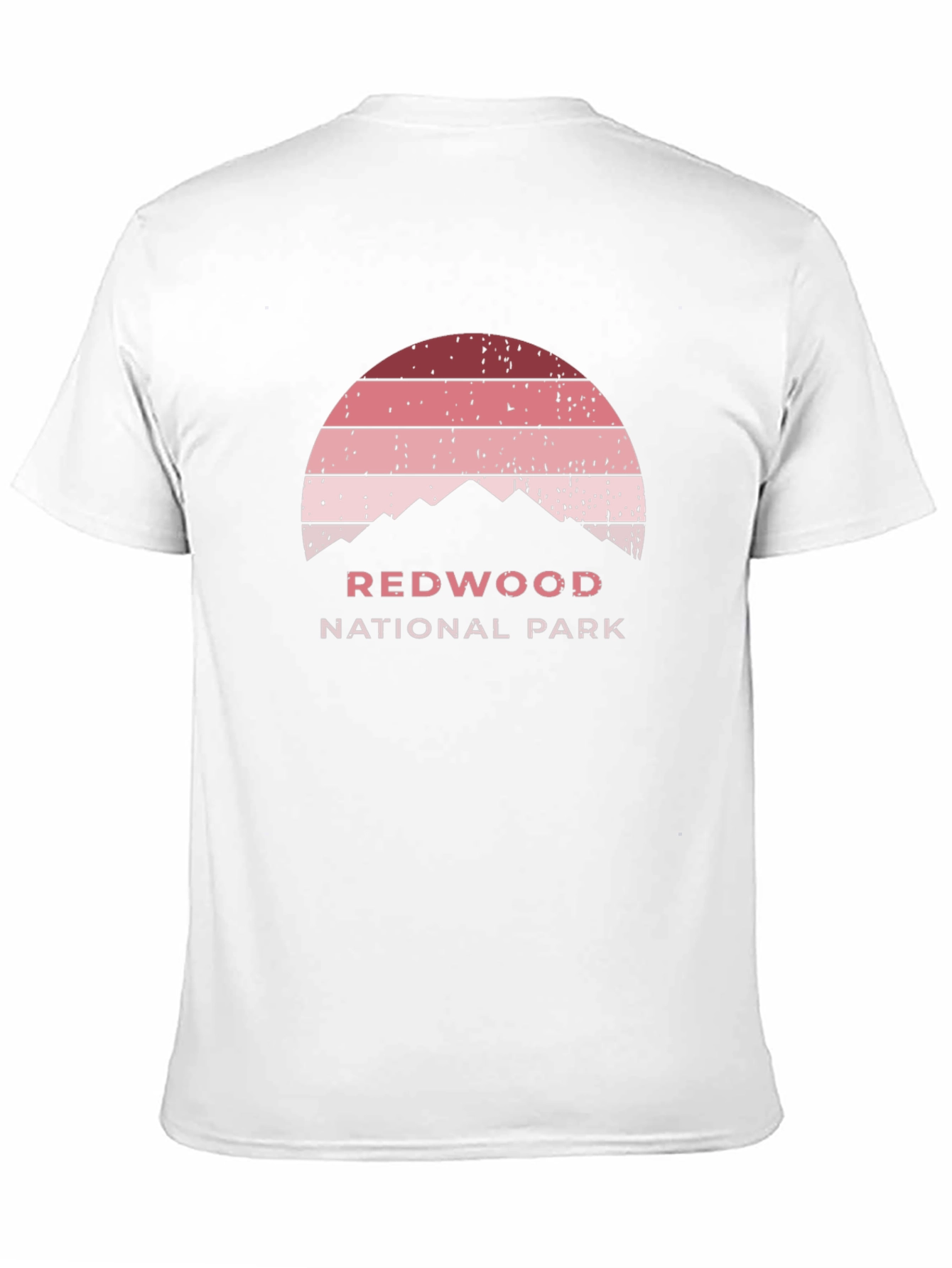 Redwood National Park Sunset Graphic Tee - Retro Style