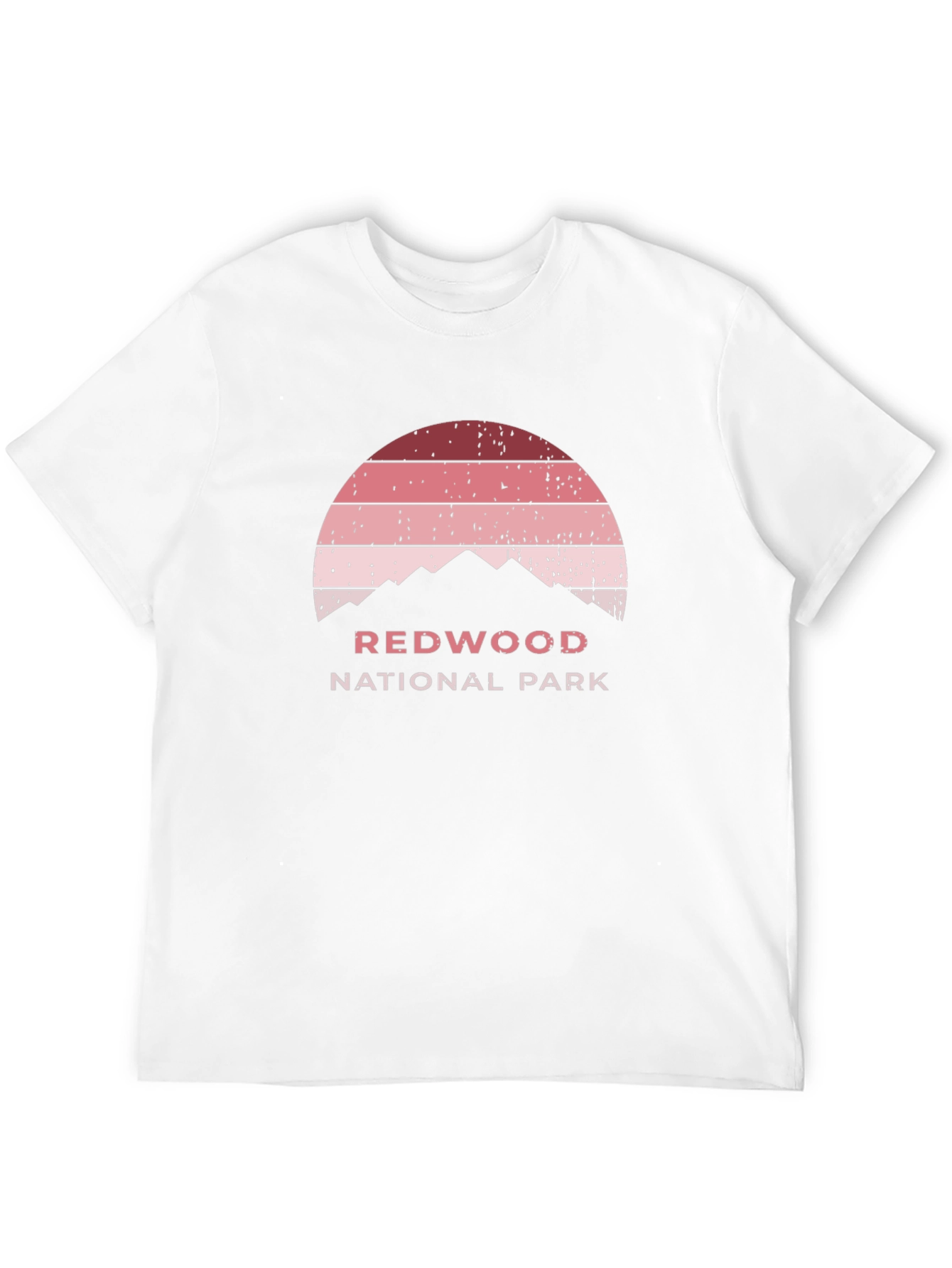Redwood National Park Sunset Graphic Tee - Retro Style