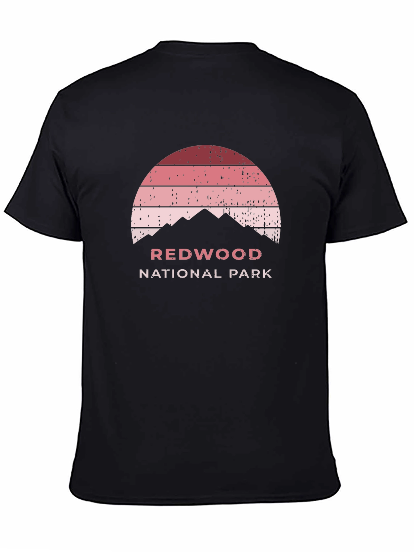 Redwood National Park Sunset Graphic Tee - Retro Style