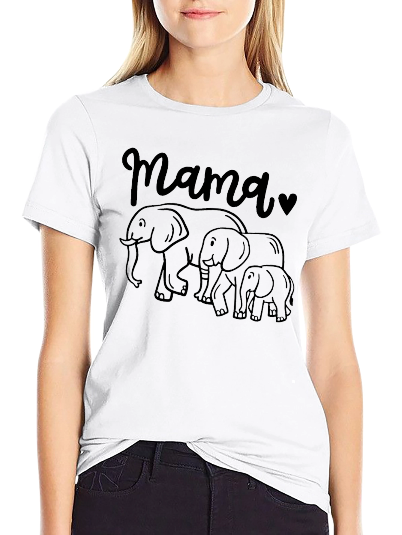 Mama Elephant Family Tee