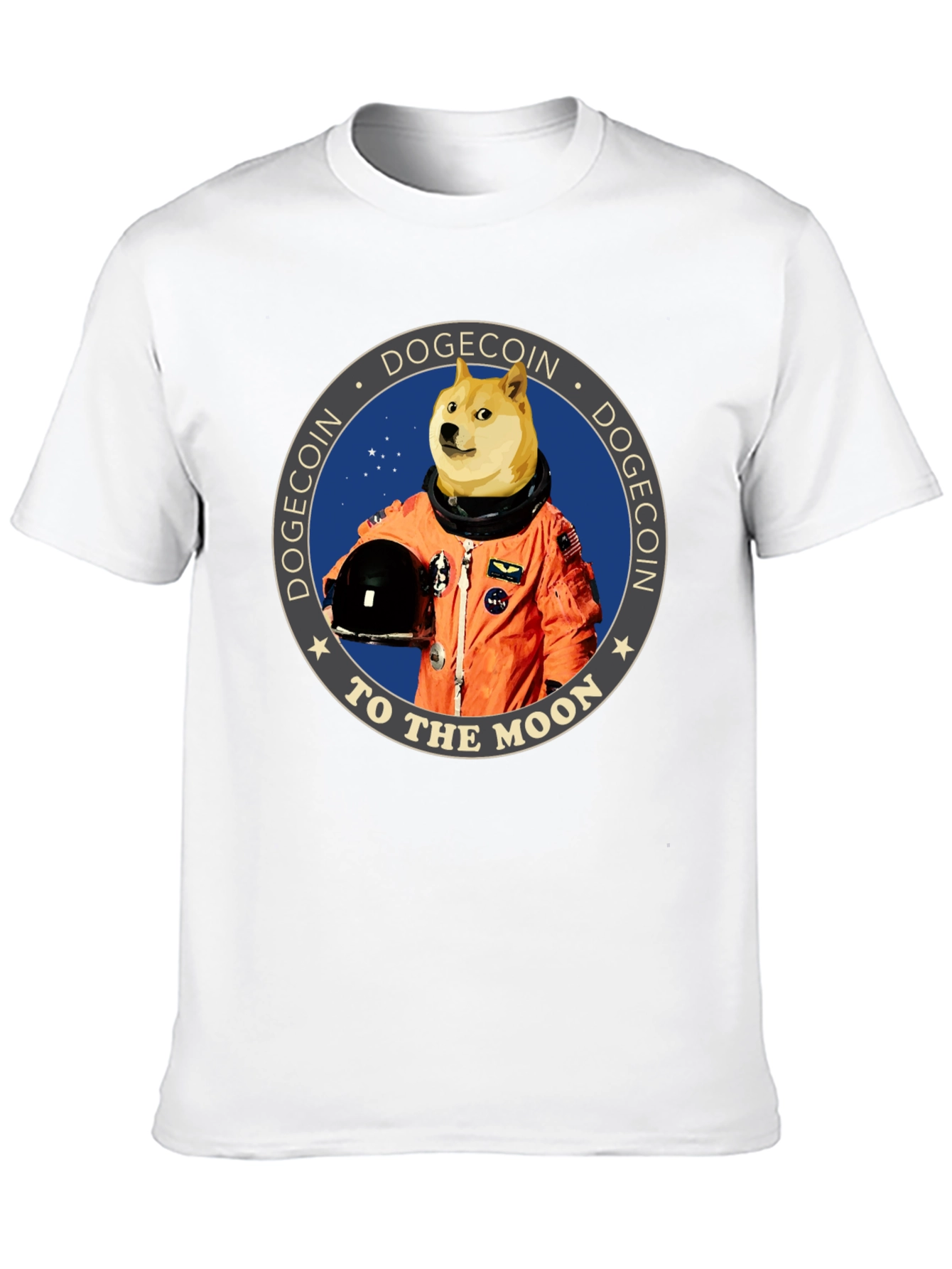 Dogecoin To The Moon Graphic Tee