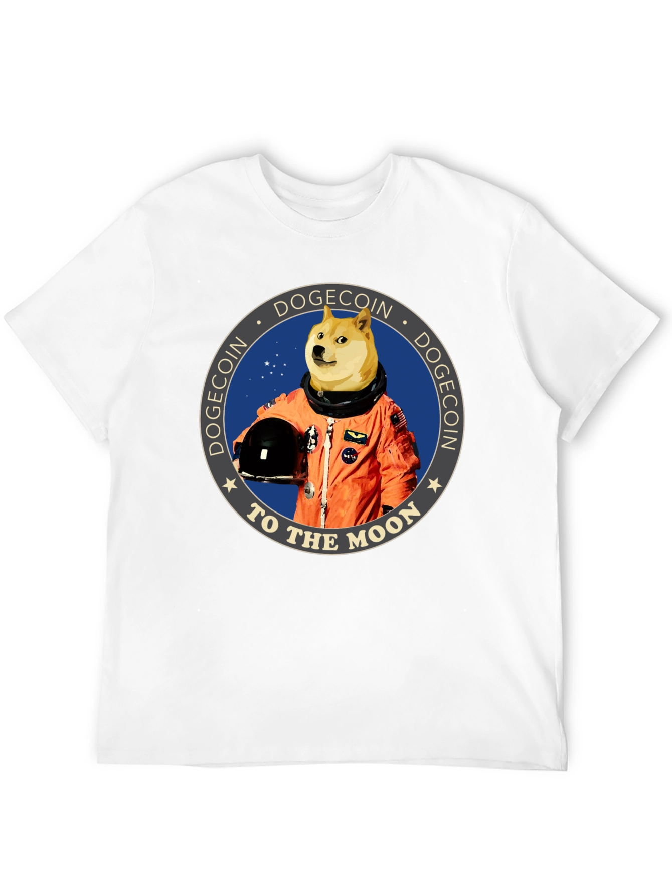 Dogecoin To The Moon Graphic Tee
