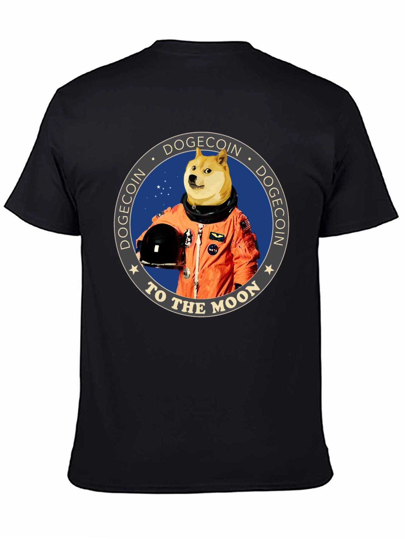 Dogecoin To The Moon Graphic Tee