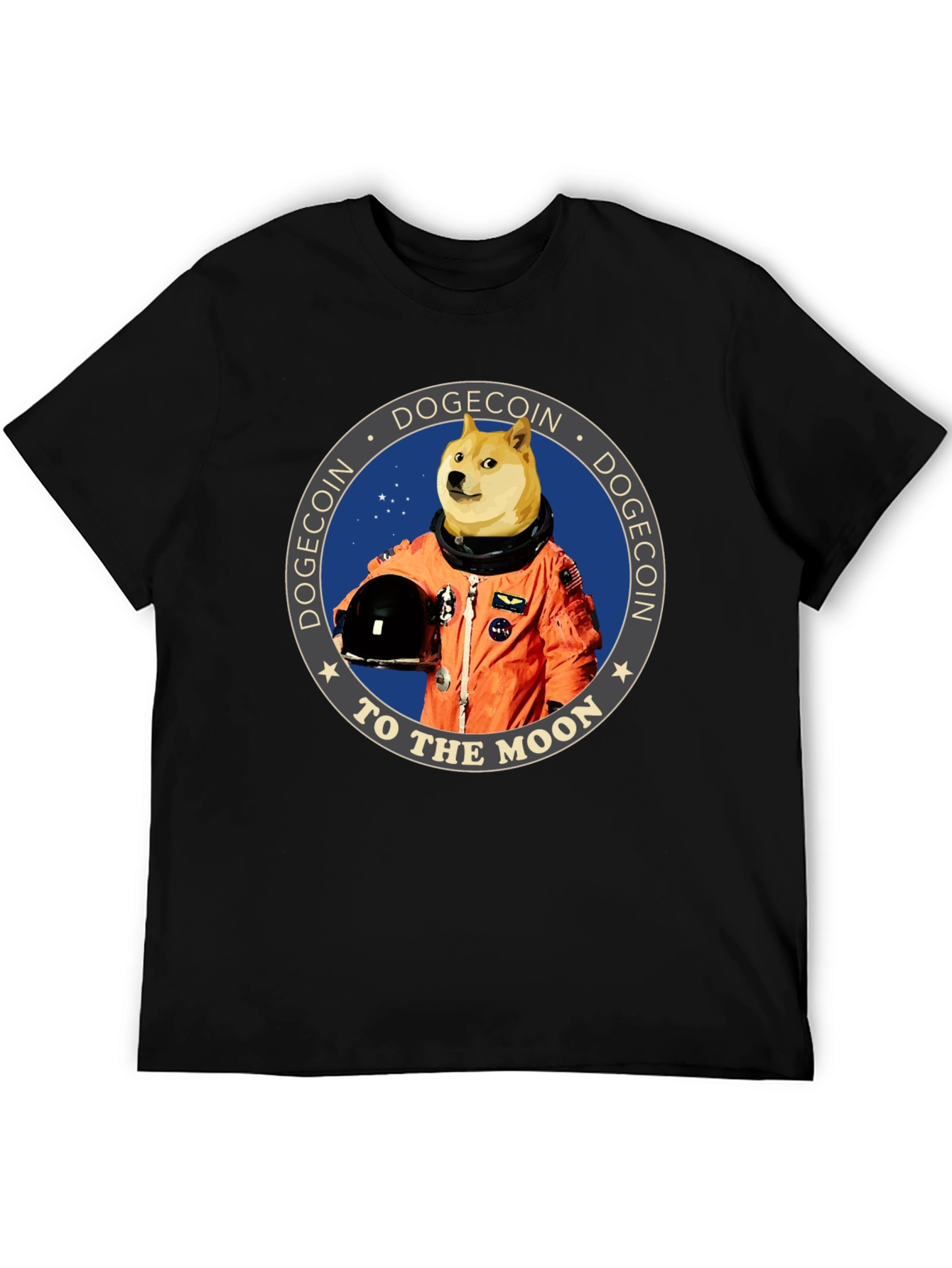 Dogecoin To The Moon Graphic Tee