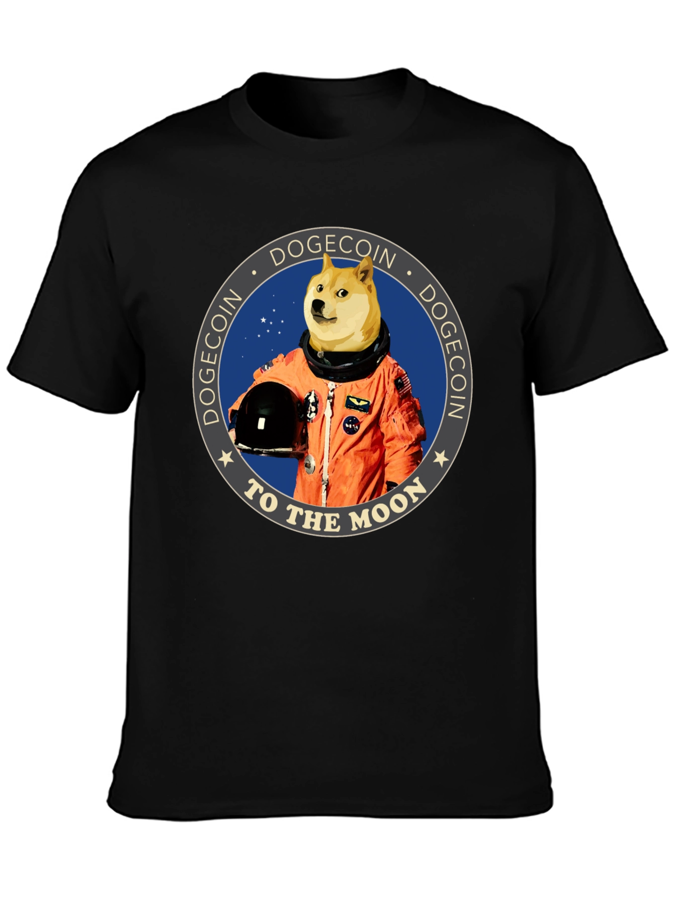 Dogecoin To The Moon Graphic Tee