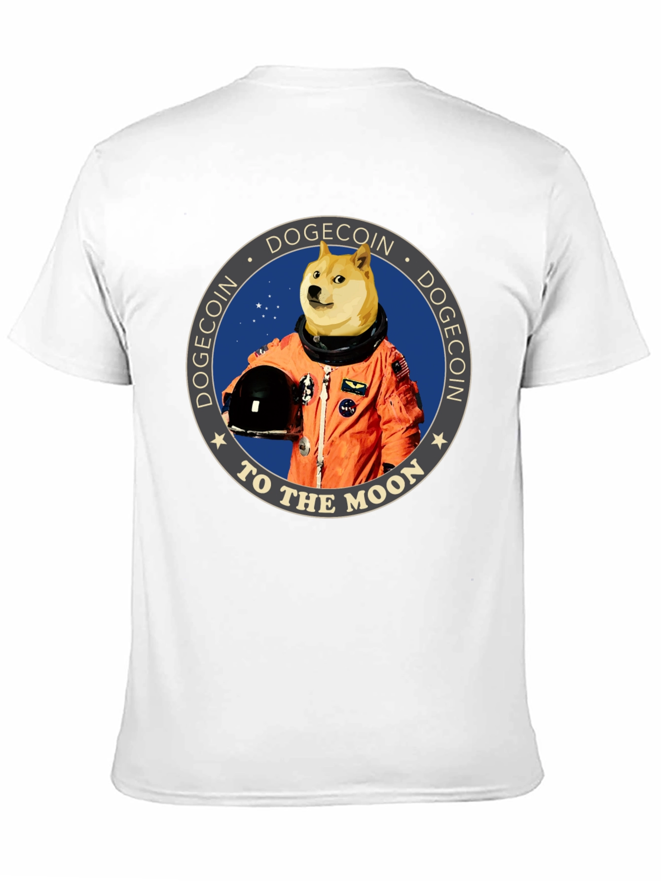 Dogecoin To The Moon Graphic Tee