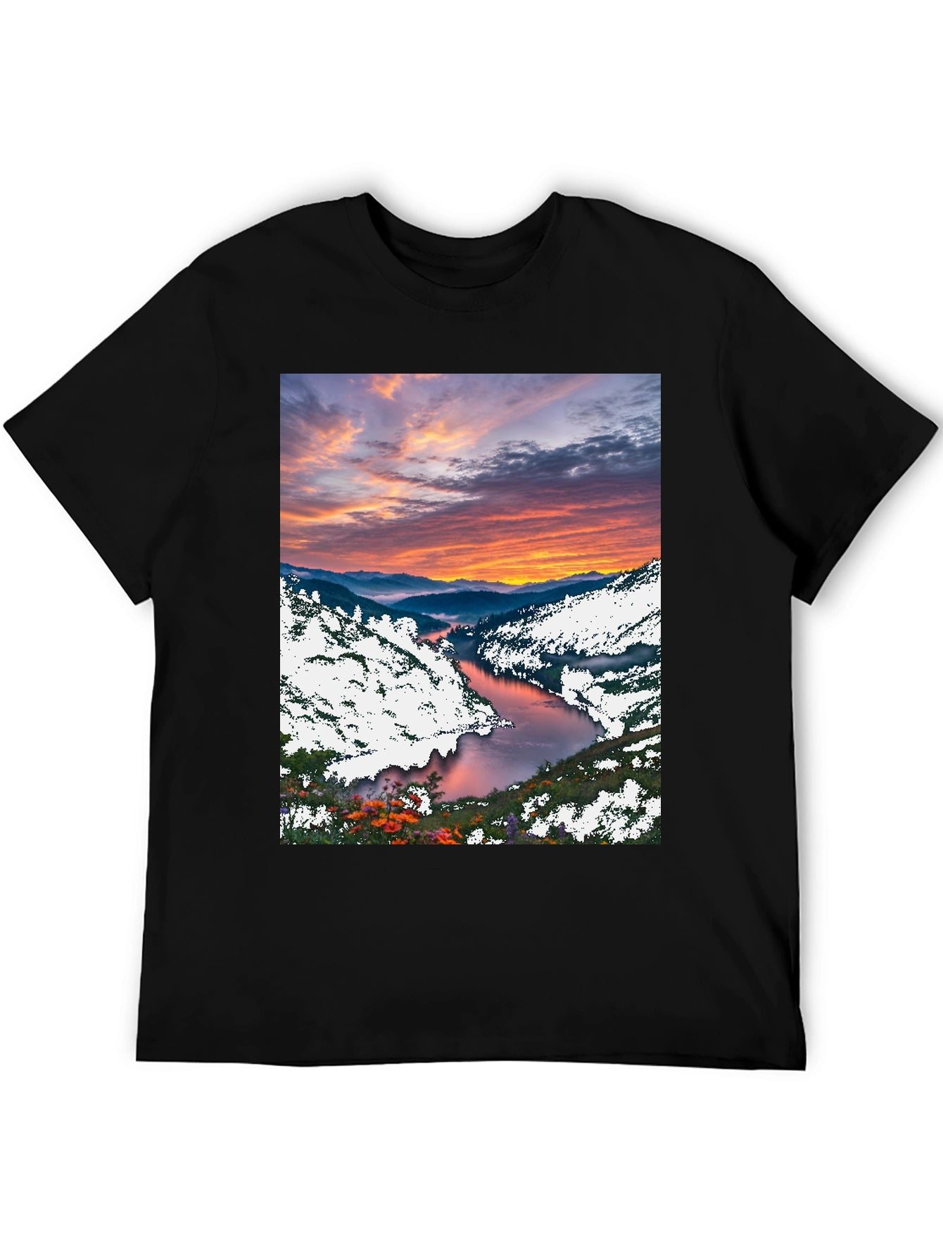 Scenic River Sunset T-Shirt