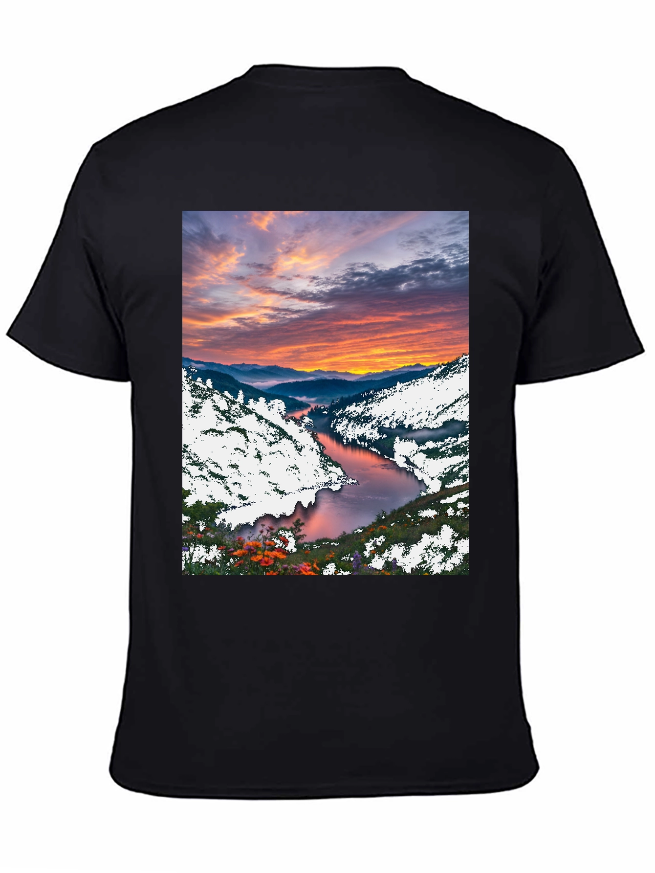 Scenic River Sunset T-Shirt
