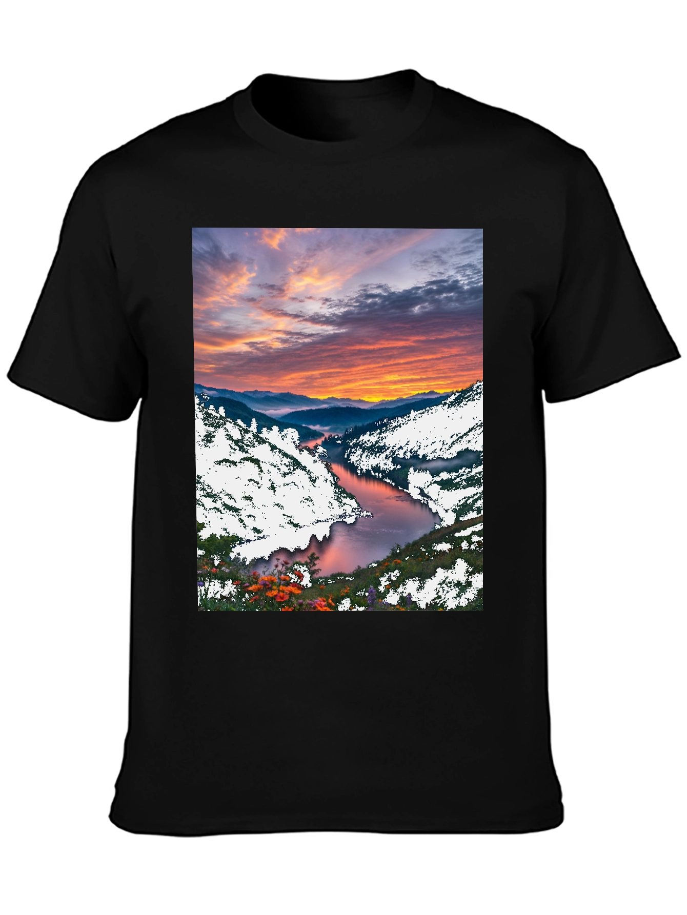 Scenic River Sunset T-Shirt