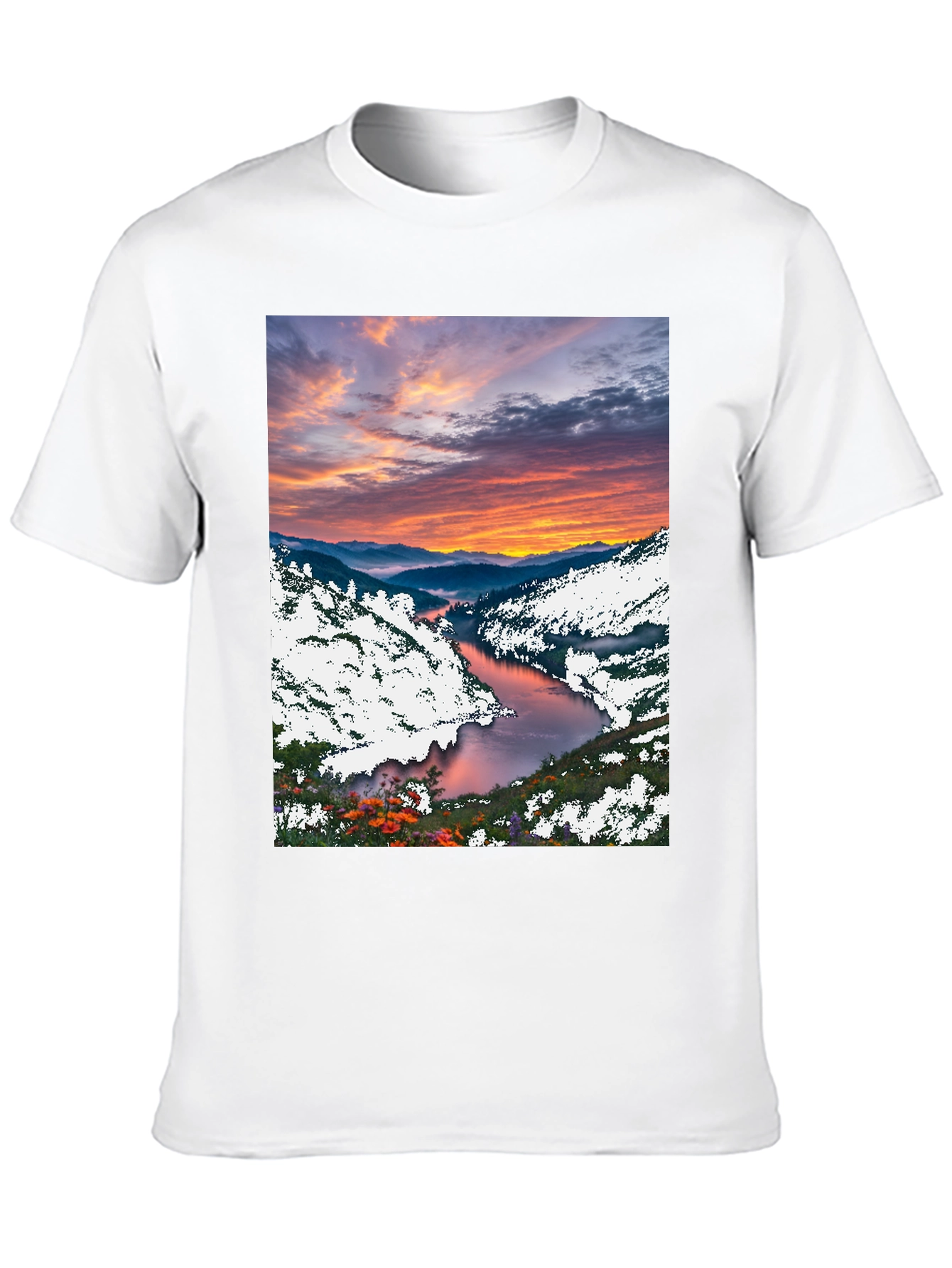 Scenic River Sunset T-Shirt