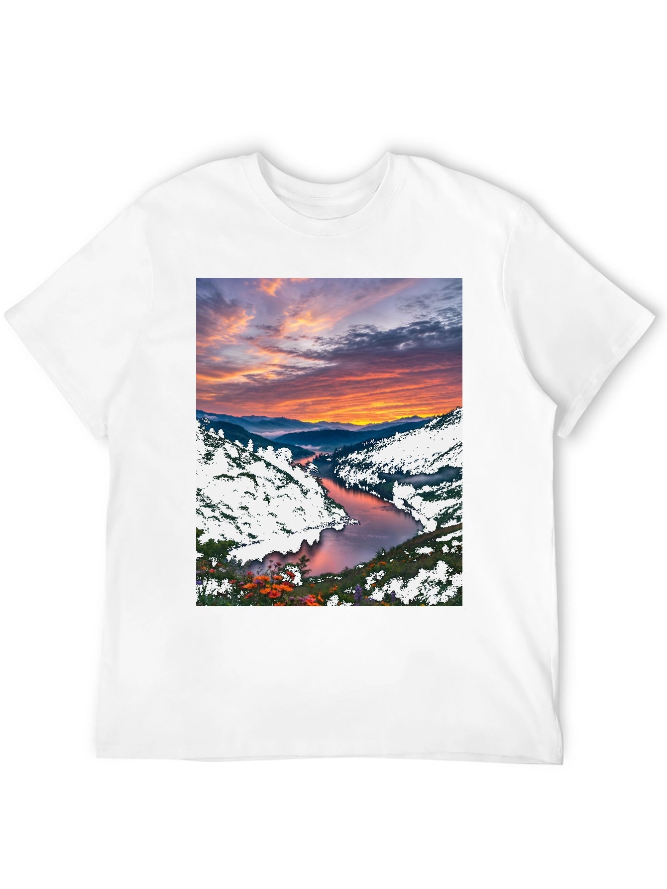 Scenic River Sunset T-Shirt