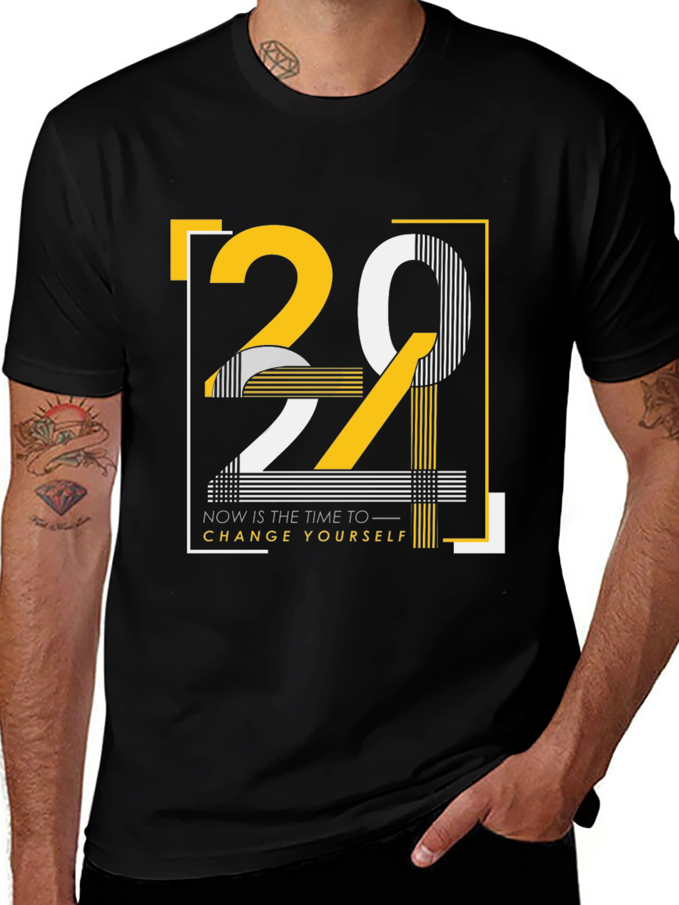 Motivational Graphic T-Shirt: Change Yourself