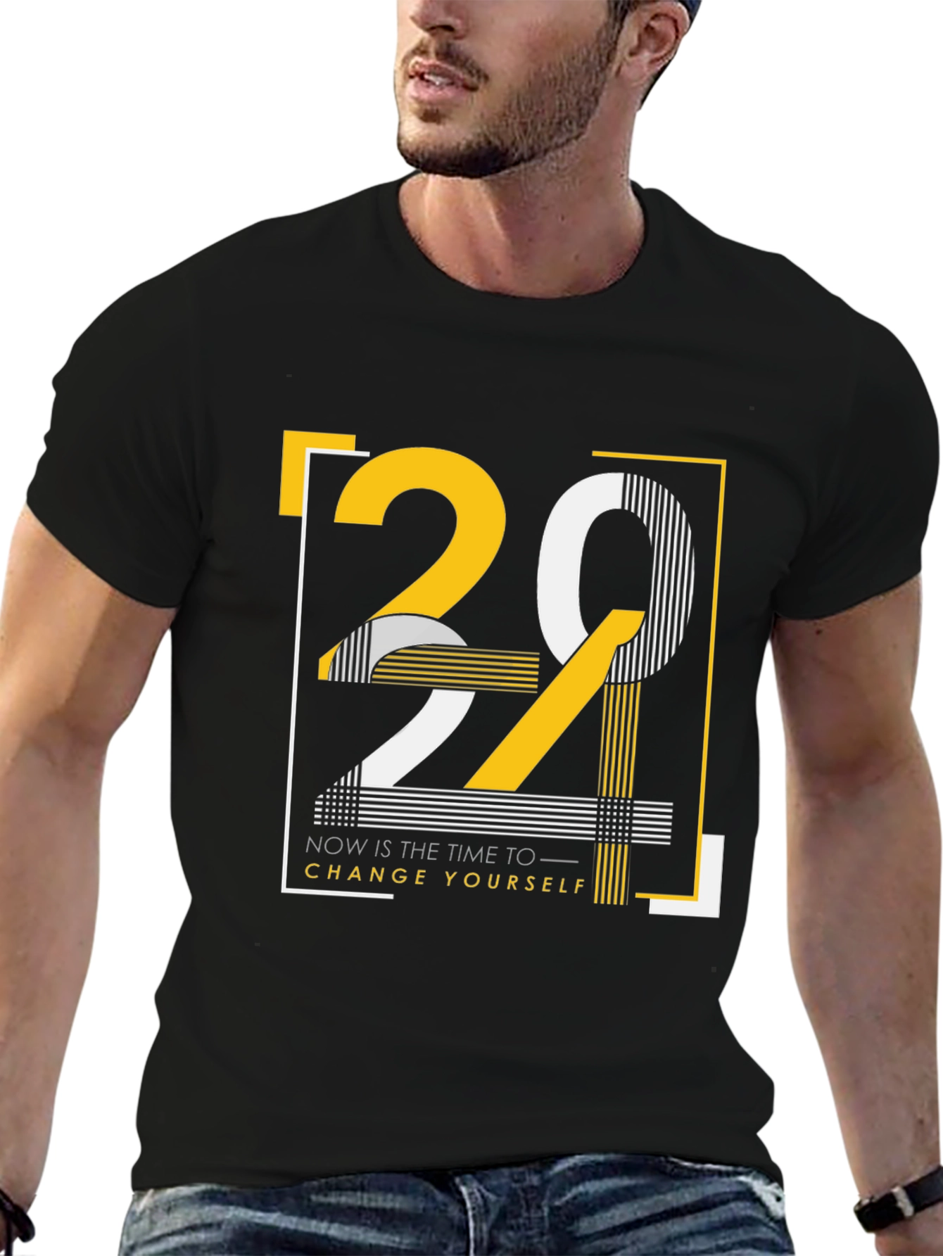 Motivational Graphic T-Shirt: Change Yourself