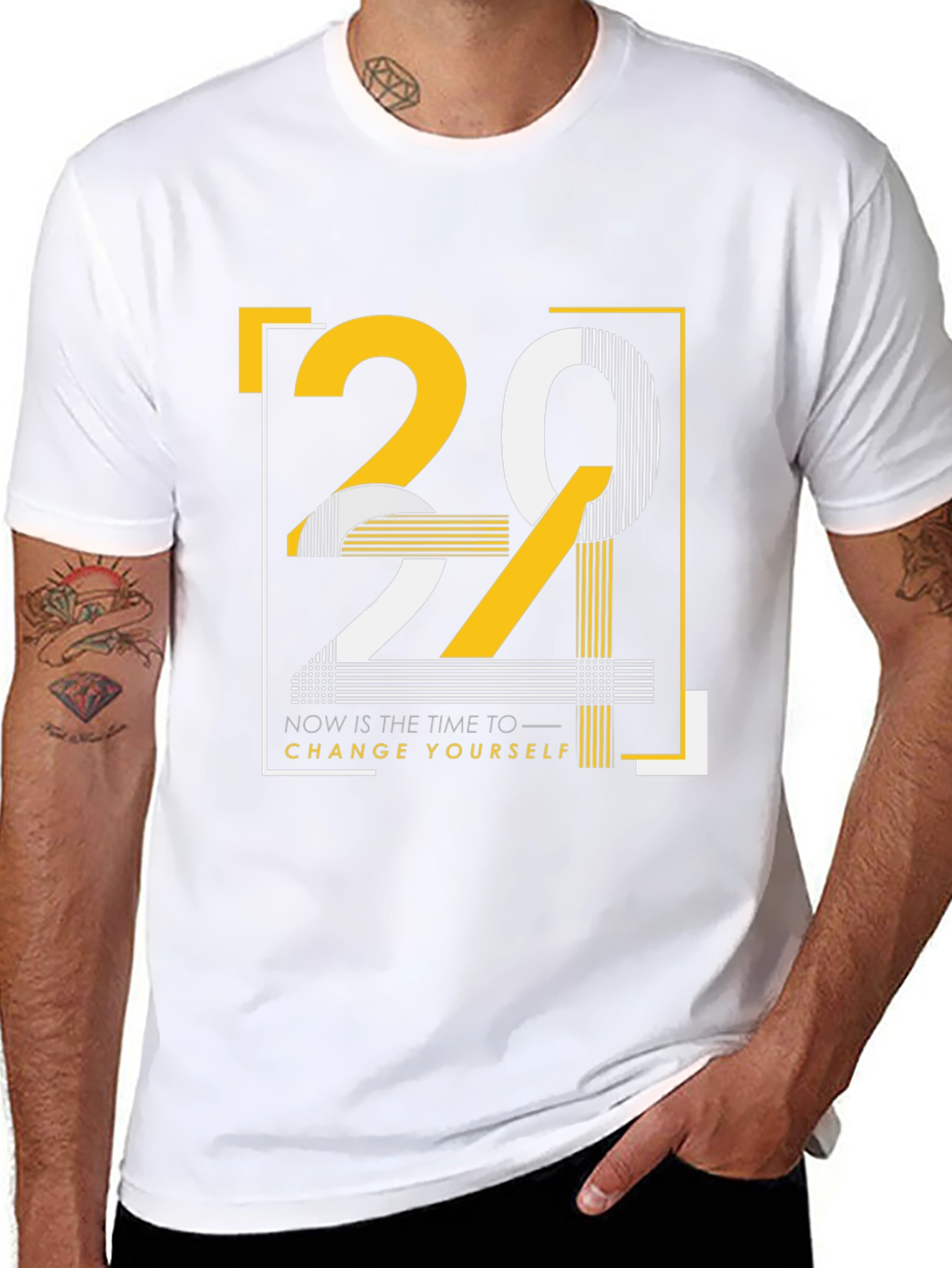 Motivational Graphic T-Shirt: Change Yourself
