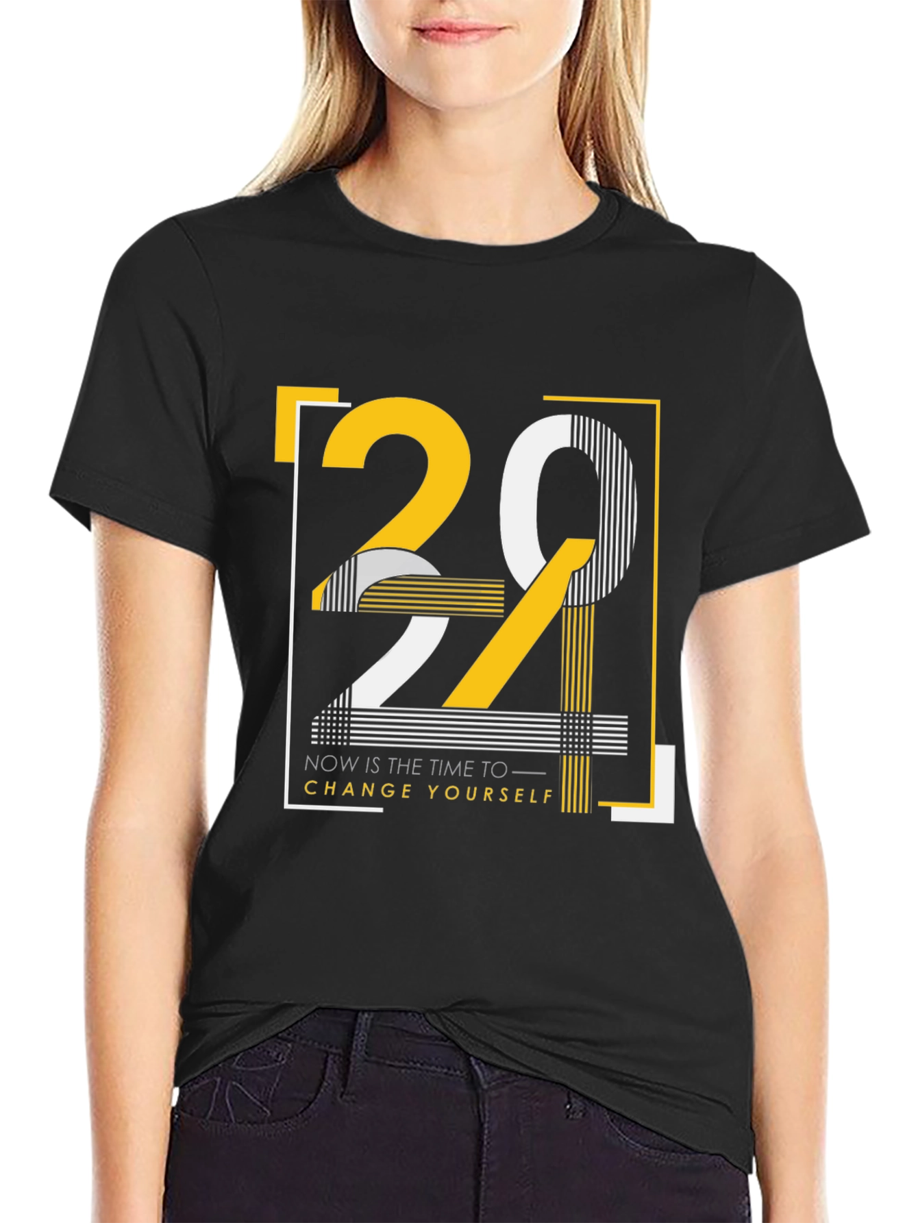 Motivational Graphic T-Shirt: Change Yourself